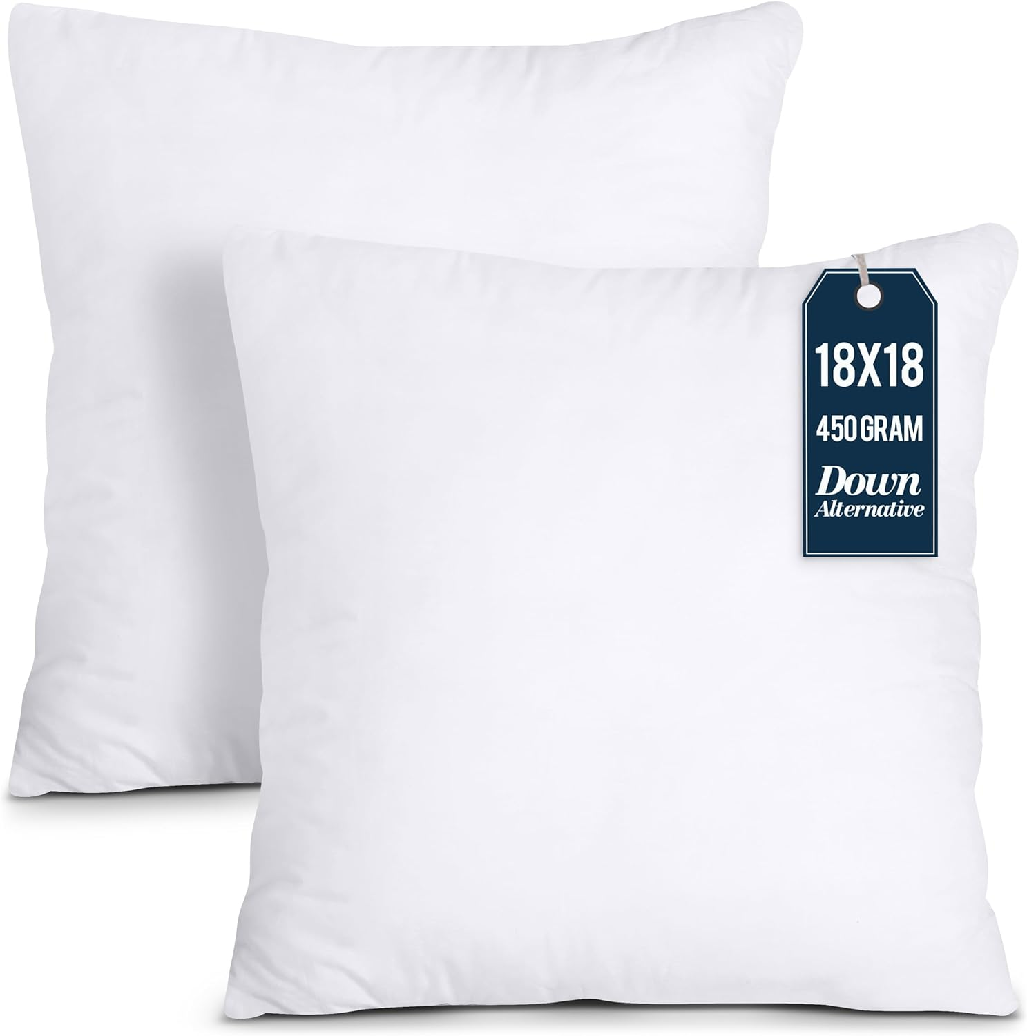 Throw Pillow Inserts Pack of 2 White