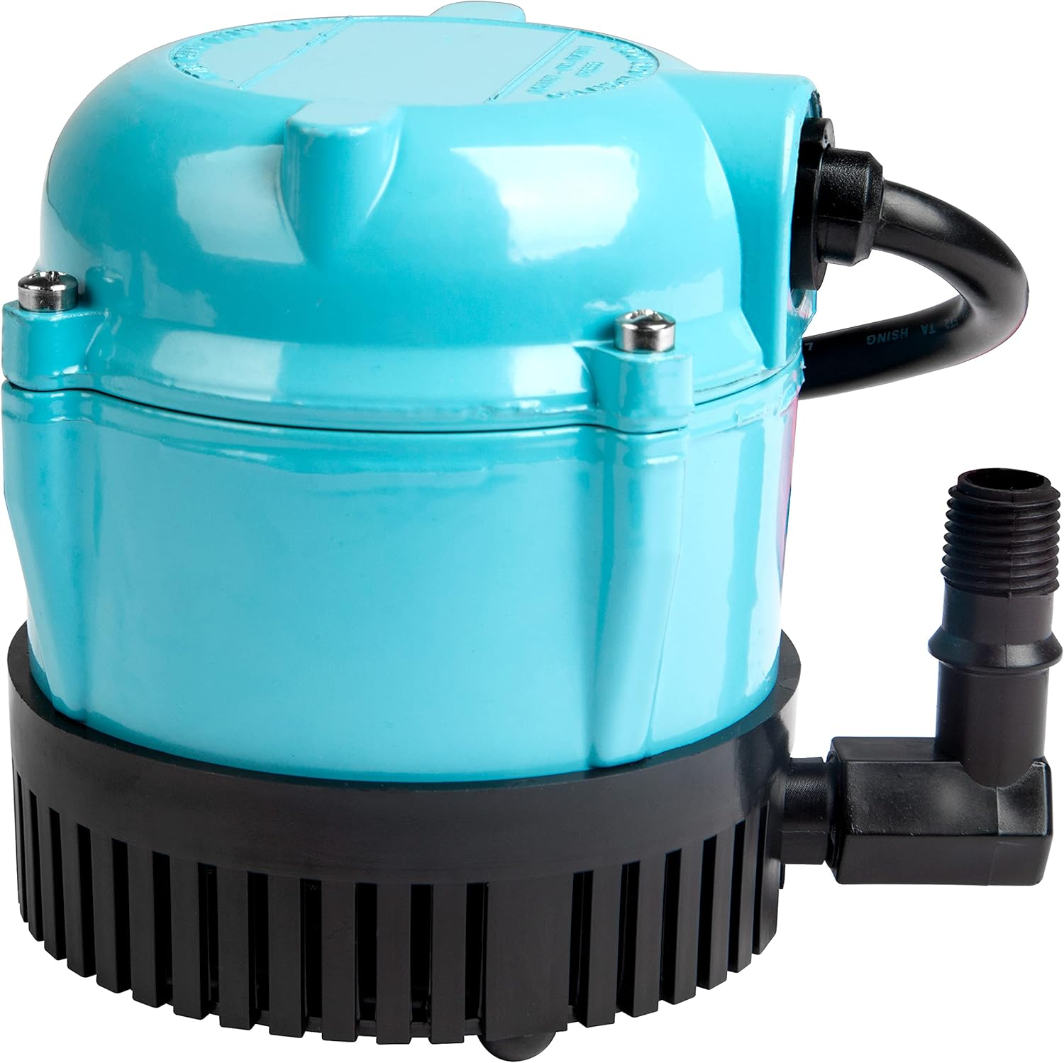 Little Giant 500203, 1-A 115 Volt, 1/200 HP, 170 GPH Small Submersible Permanently Oiled Pump for Fountain, Water Displays and Air Conditioners, 6-Foot Cord, Blue,