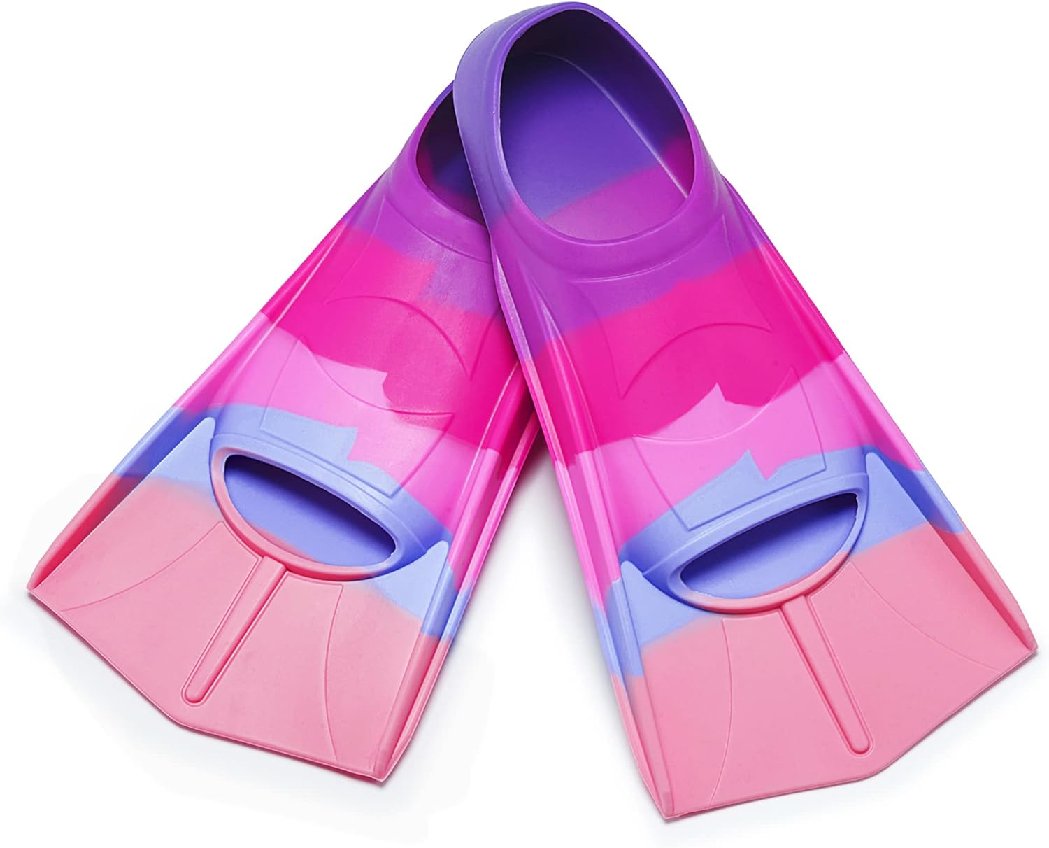 Kids Swim Fins,Short Youth Fins Swimming Flippers,Swim Training Fins for Lap Swimming,For Children Girls Boys Beginners