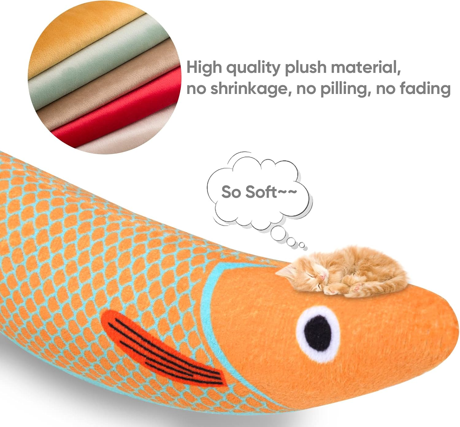 WONOWPA Catnip Toy, 3PCS Cat Chew Toys, Bite Resistant Catnip Toys with Bell ... - Picture 7 of 13