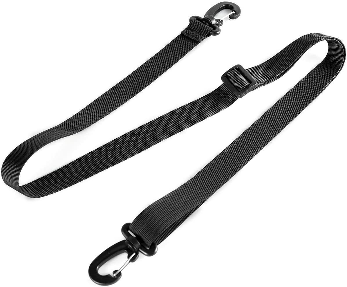 Shoulder Straps Replacement Adjustable Strap for Briefcase Messenger Bag (Black)