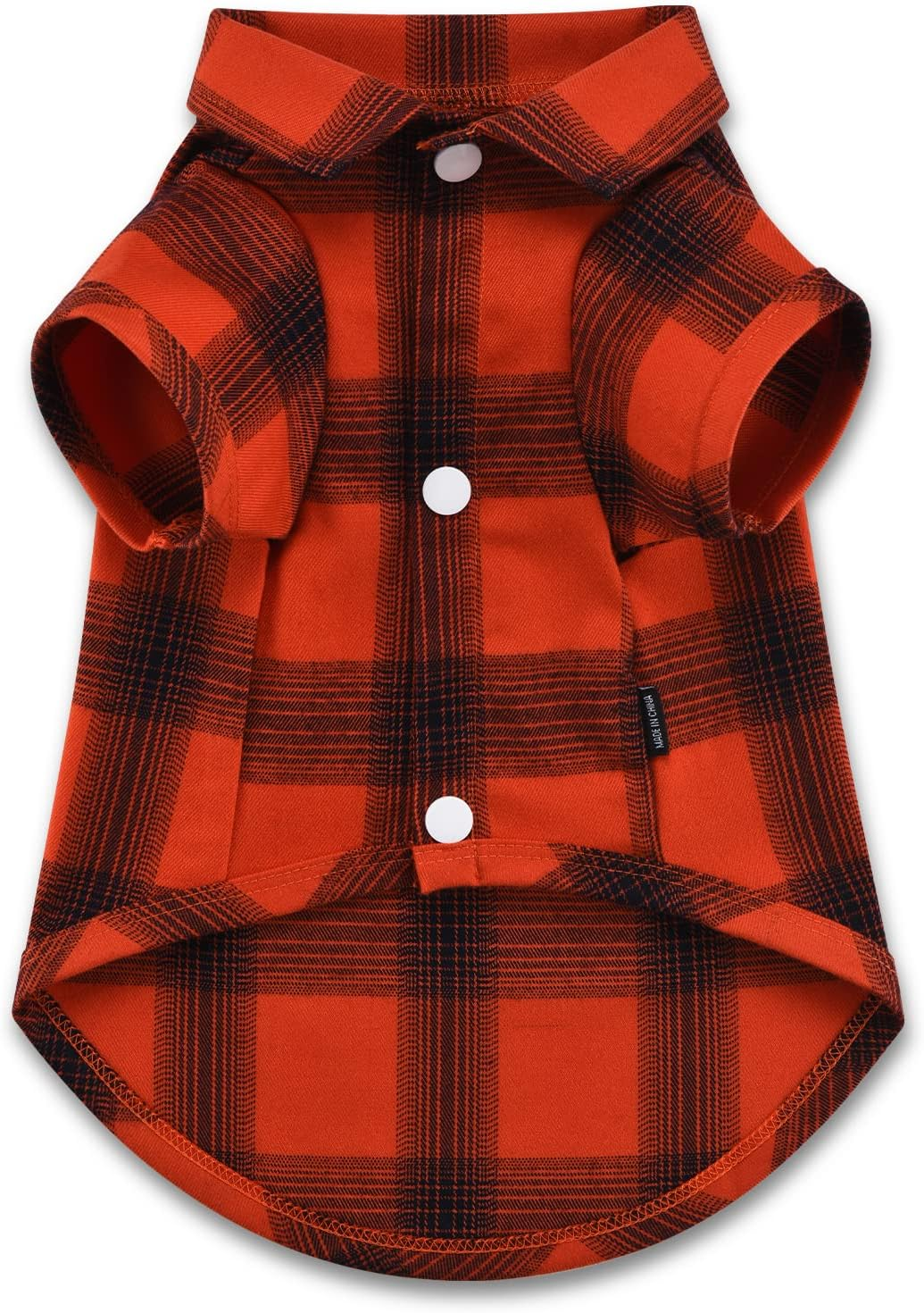 Dog Shirt Plaid Dog Clothes for Small Dogs Boy Girl Cat Clothes Soft Puppy Outfit Adorable Pet T-Shirts Kitten Grid Costume Apparel Thanksgiving Christmas Clothing (Red#1; S/Small)