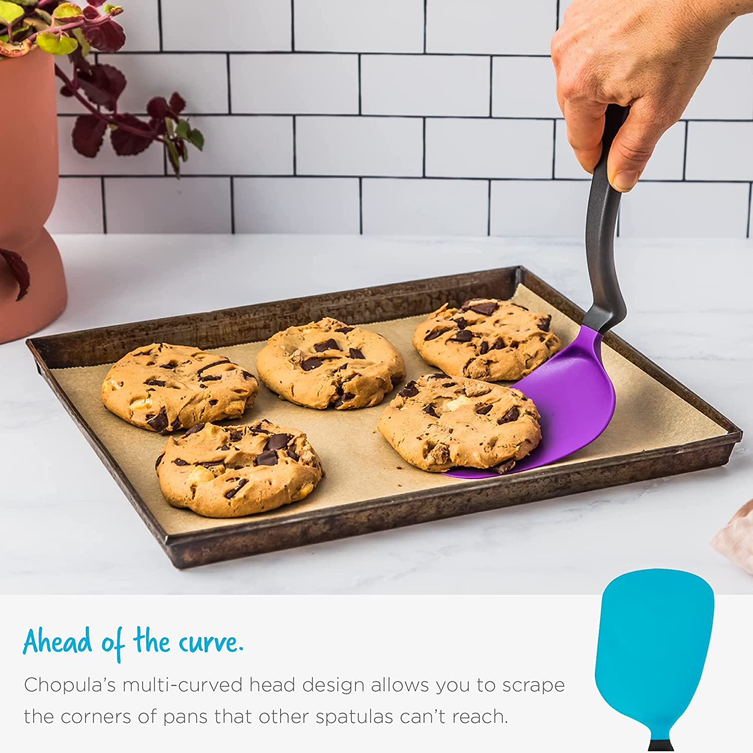 Dreamfarm Chopula Non-Stick-Safe Super-Flexible Sit-Up Spatula with Strong Fl... - Picture 8 of 15