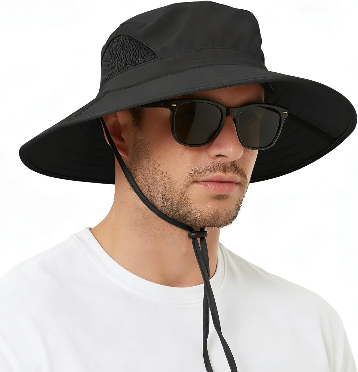 Wide Brim Sun Hat, UPF 50+ UV Protection Waterproof Packable  display picture 2