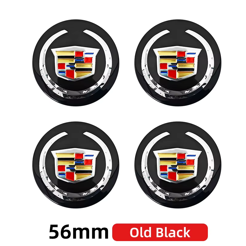 4Pcs Car Wheel Center Caps 56mm 60mm 65mm for Cadillac ATS CT5 Escalade