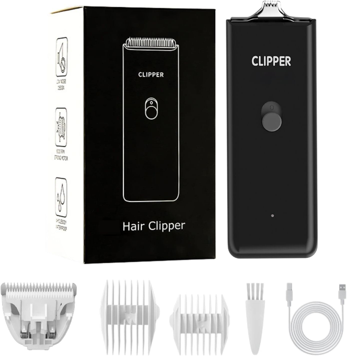 USB Rechargeable Pet Grooming Clippers - Low Noise - Cordless Trimmer