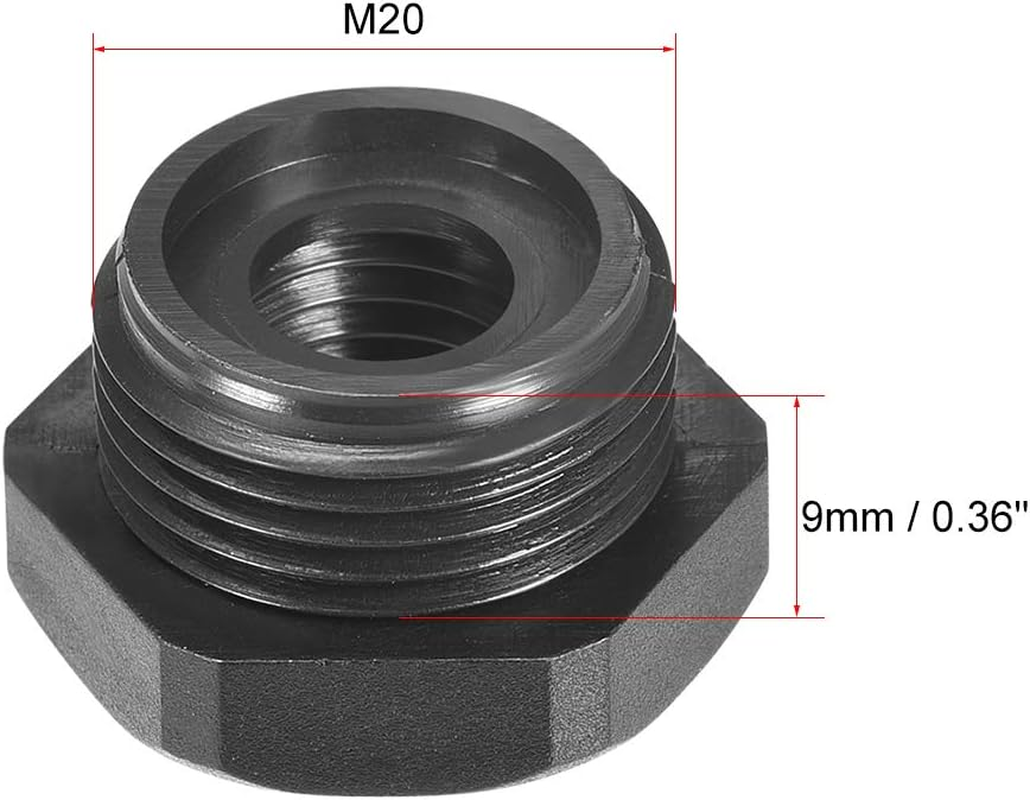 uxcell Threaded Reducing Bushings Nylon Connector Adaptor M20 Male Thread to ... - Picture 4 of 16