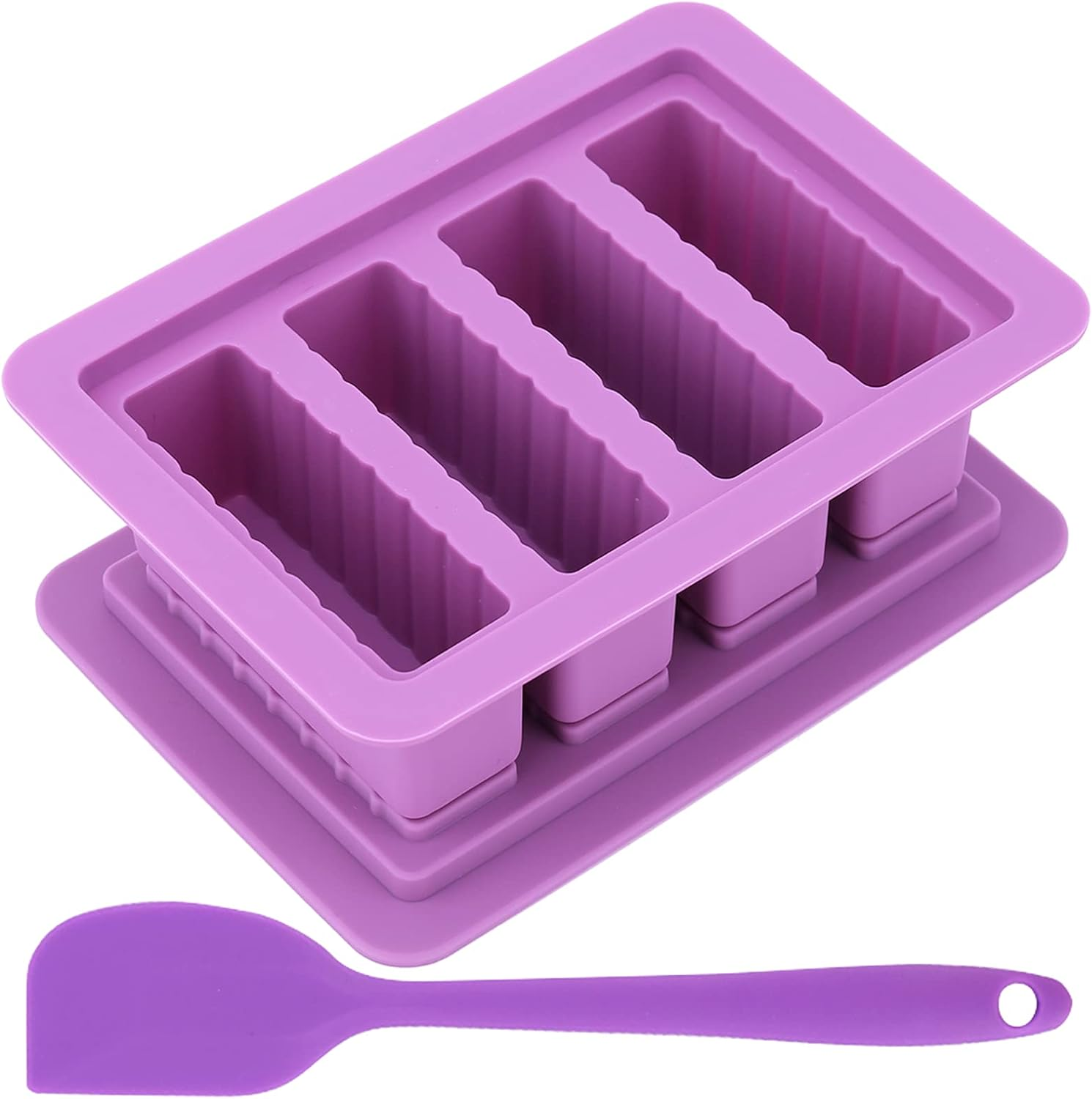 Silicone Butter Mold, Butter Molds Tray with Lid,Large Butter Maker with  Grade Silicone Spatulas,Rectangle Container for Brownies,Homemade Butter,Herbed,Garlic Butter