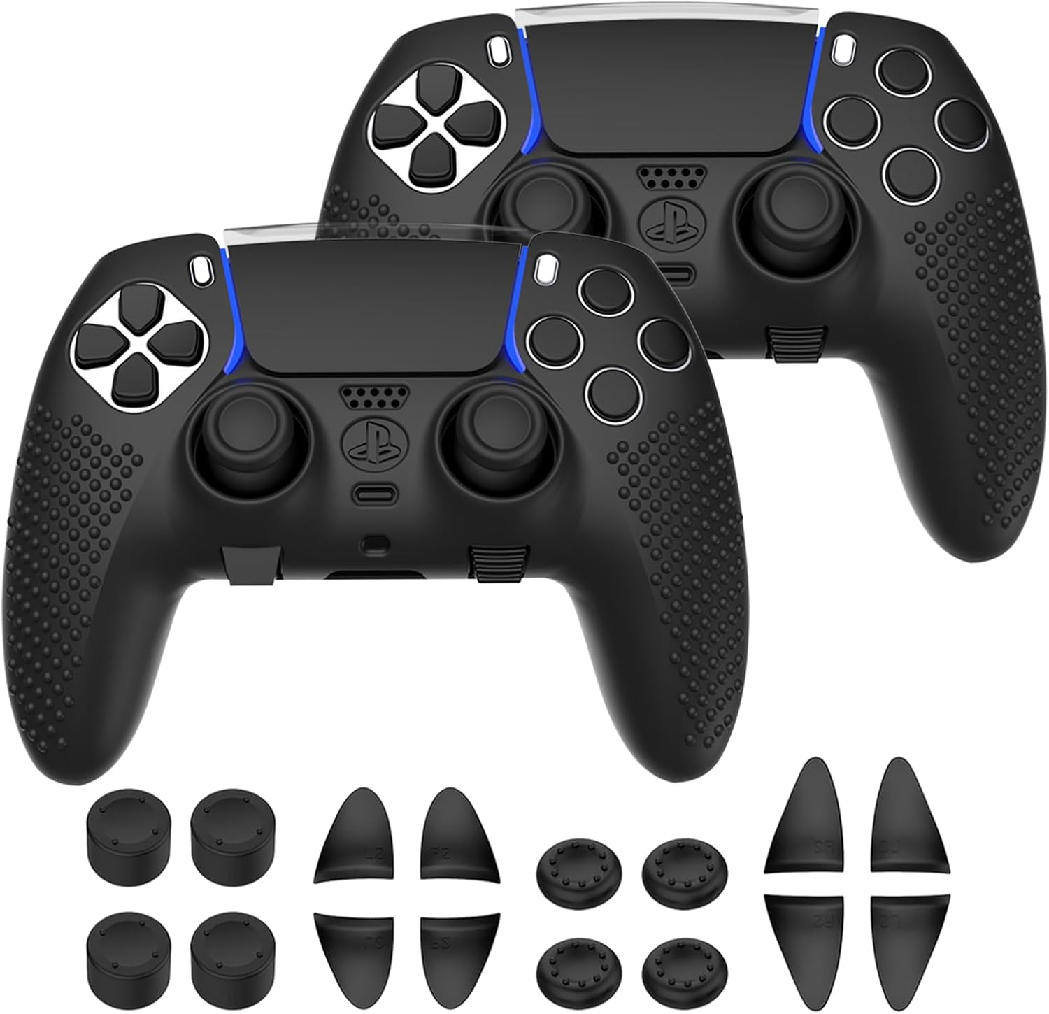 KOEBSHPE Anti-Slip Cover for PS5 DualSense Controller, Accessories Including ... - Picture 10 of 14