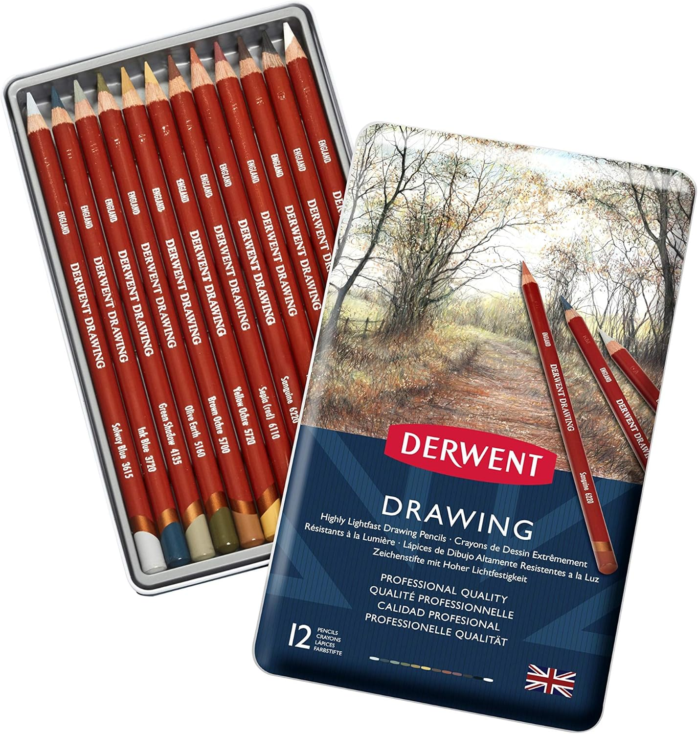 Derwent Drawing Colouring Pencils, Drawing & Writing, Set Of 24, Ideal For Il... - Picture 9 of 13