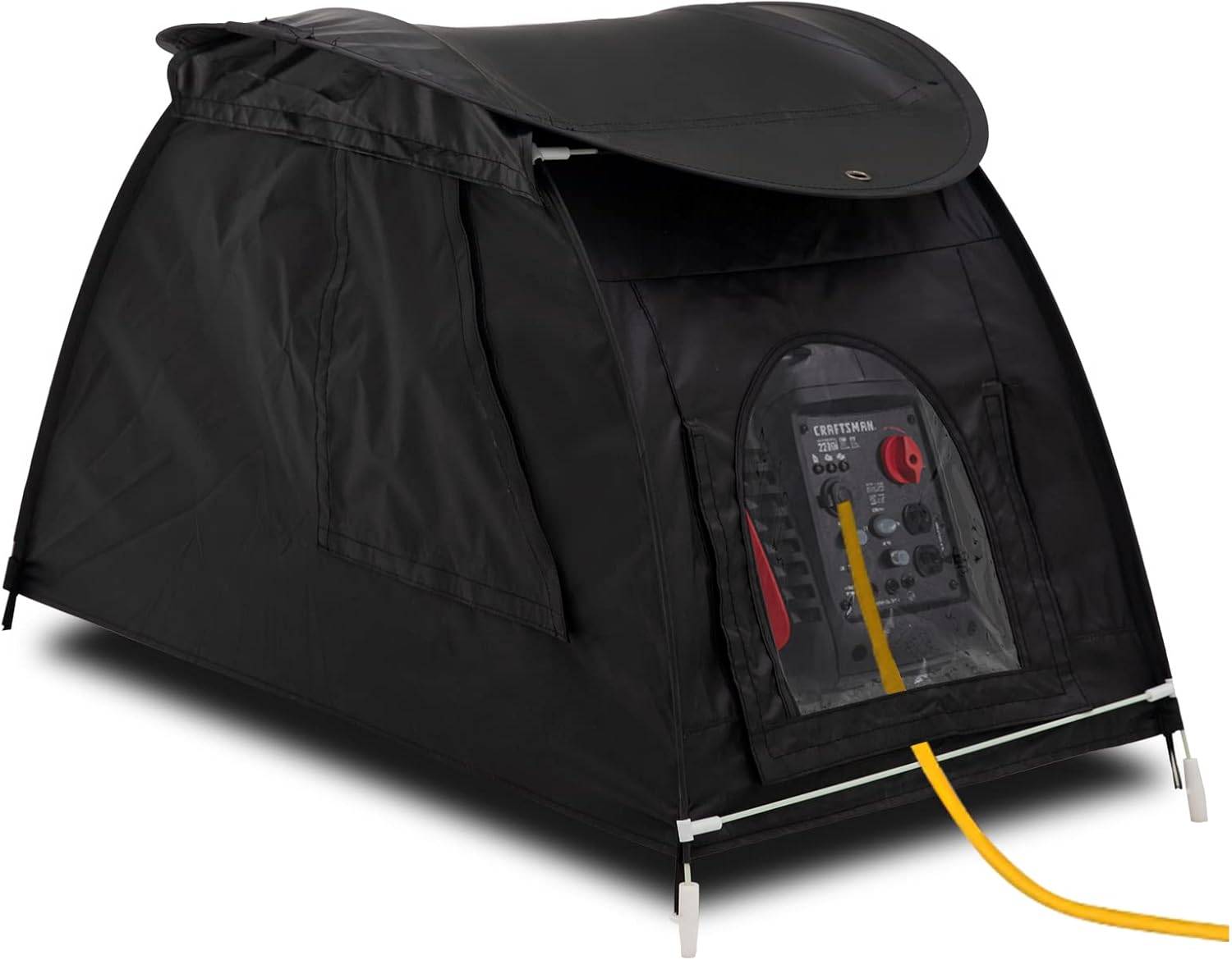 Generator Cover While Running, Portable Waterproof Generator Storage Cover,All-Weather Protection Generator Tent Cover for Most Universal 1000-5500 Watt Inverter Generator (36*20*23In, Black)