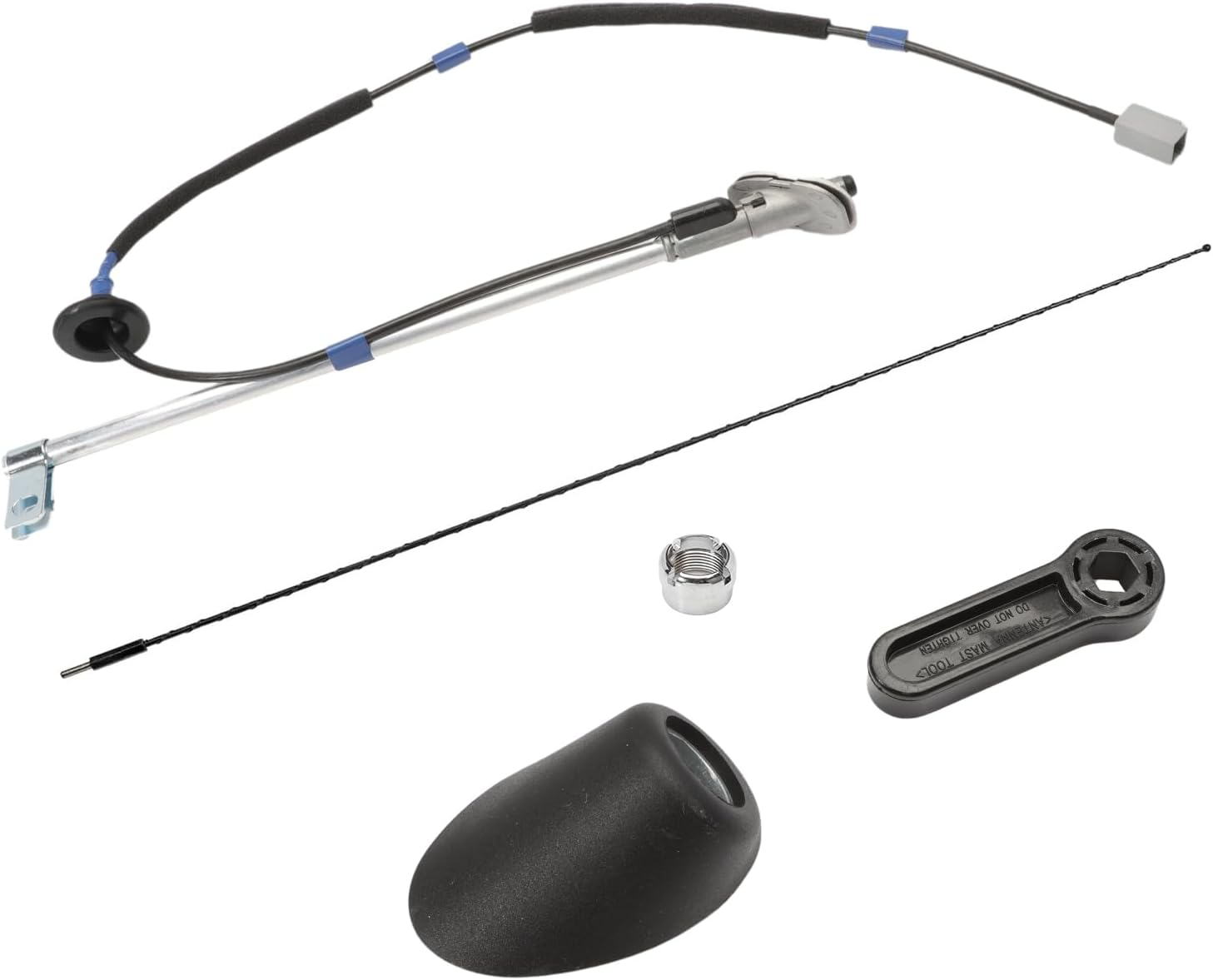 Antenna Kit Assembly Manual Type with Antenna Ornament Nut Base Fits for Tacoma 2005-2015 Replaces 86300-04070 86309-04110 86396-04040