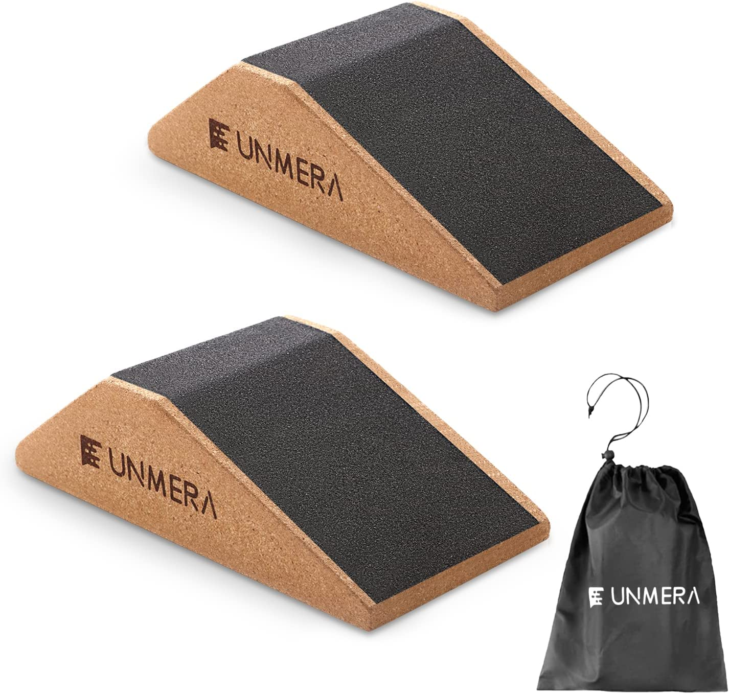 Squat Wedge Block 2PCS Non Slip Professional Ramp, Platform for Heel Elevated Squats and Calf Raises