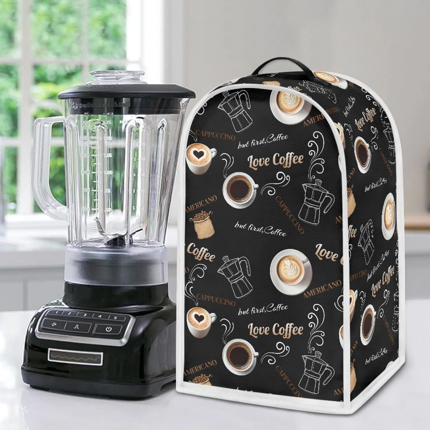 Coffee Blender Cover Cloth Cover for Mixers Anti-Sputtering Durable Juice Cover Fit for Most Standard Blenders Variety of Styles Kitchen Tool