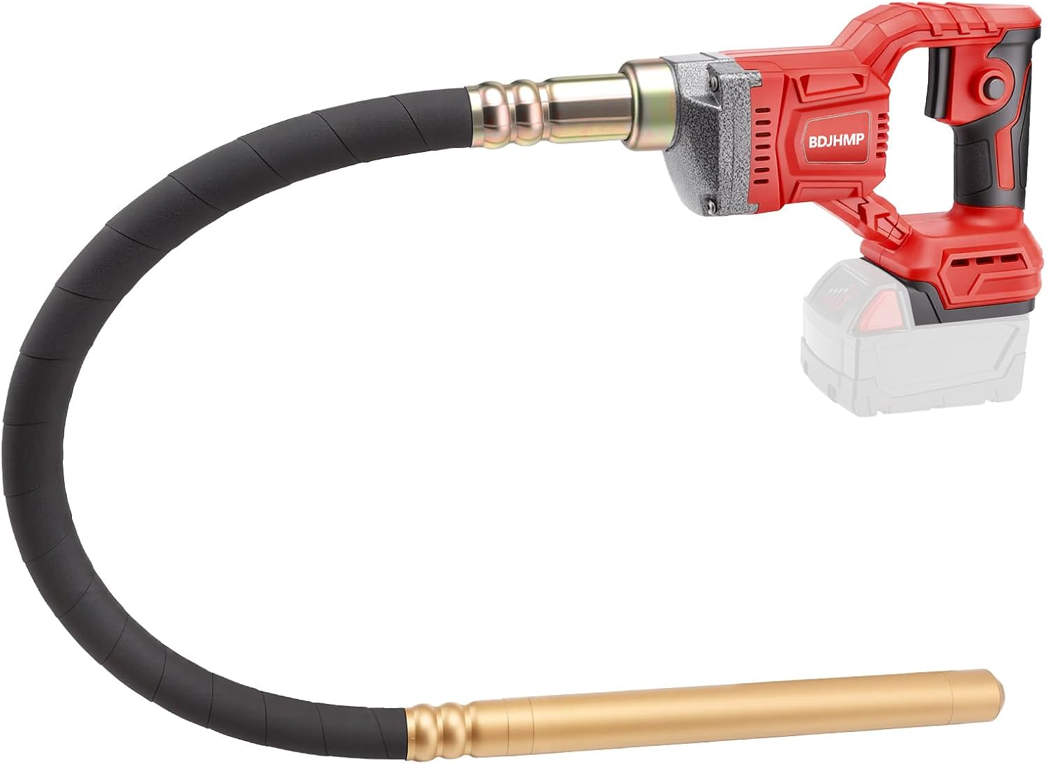 Cordless Concrete Vibrating Tool Compatible with Milwaukee M18 18V Battery | 800W Power Concrete Vibrator W/3.6Ft Shaft Rod, 3600RPM Portable Electric Vibrarator Remove Air Bubble
