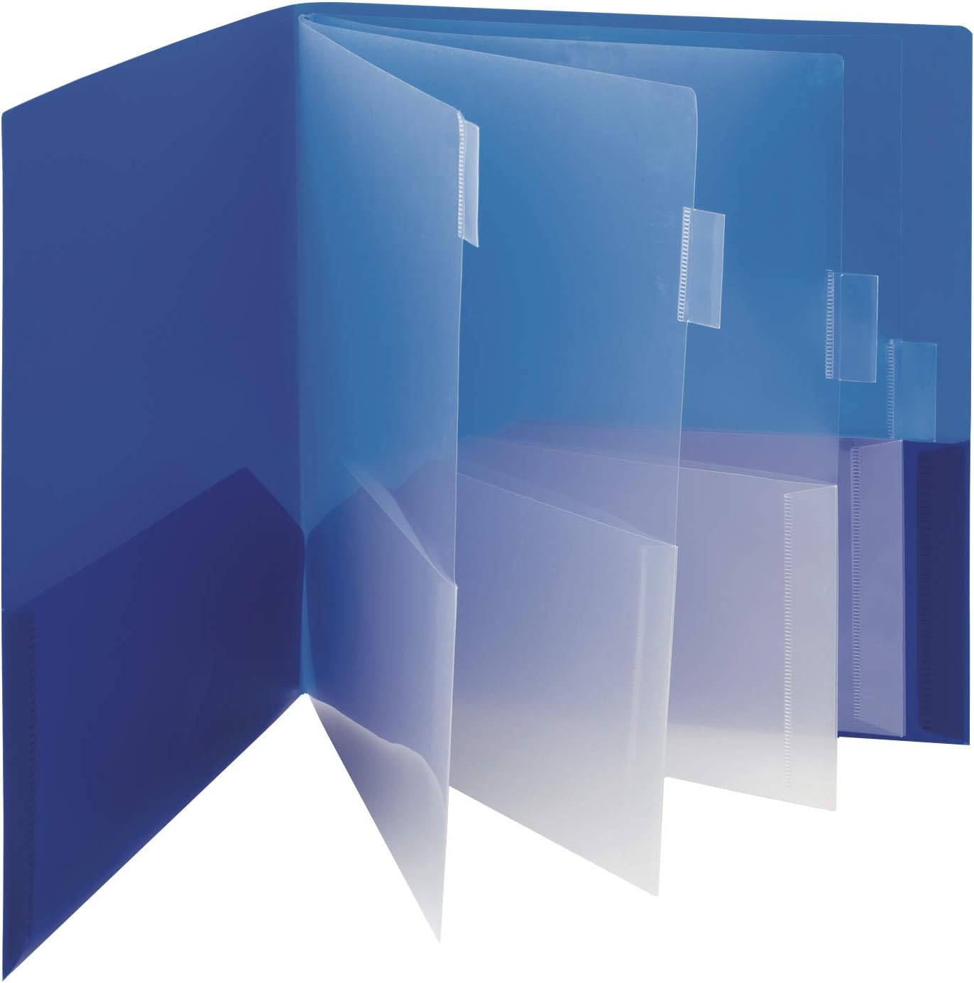 Smead Poly 10-Pocket Organizer Subject File Folder, 10 Pockets, Letter Size, Color Will Vary (89203) (Pack of 1)