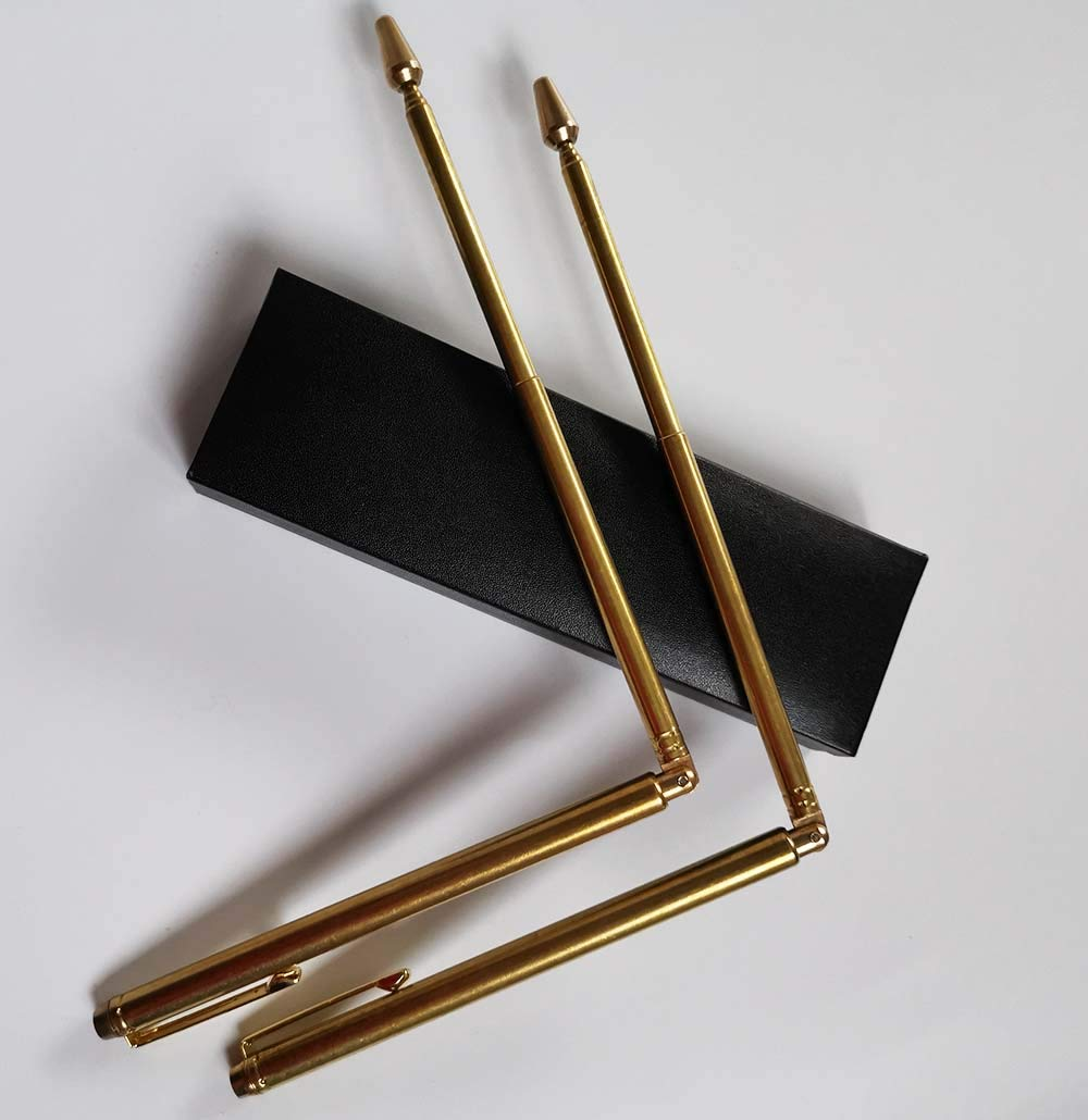 Dowsing Rods - Retractable Pen Shape and Portable Divining L Rods(2Pcs) - Gift Box Packing - Ghost Hunting Tools, Divining Water, Treasure, Buried Items Etc.
