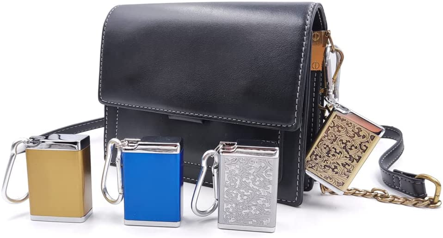 Hourwof Metal Portable Ashtray with Lid,Outdoor Pocket Ashtray for Cigarettes... - Picture 7 of 15