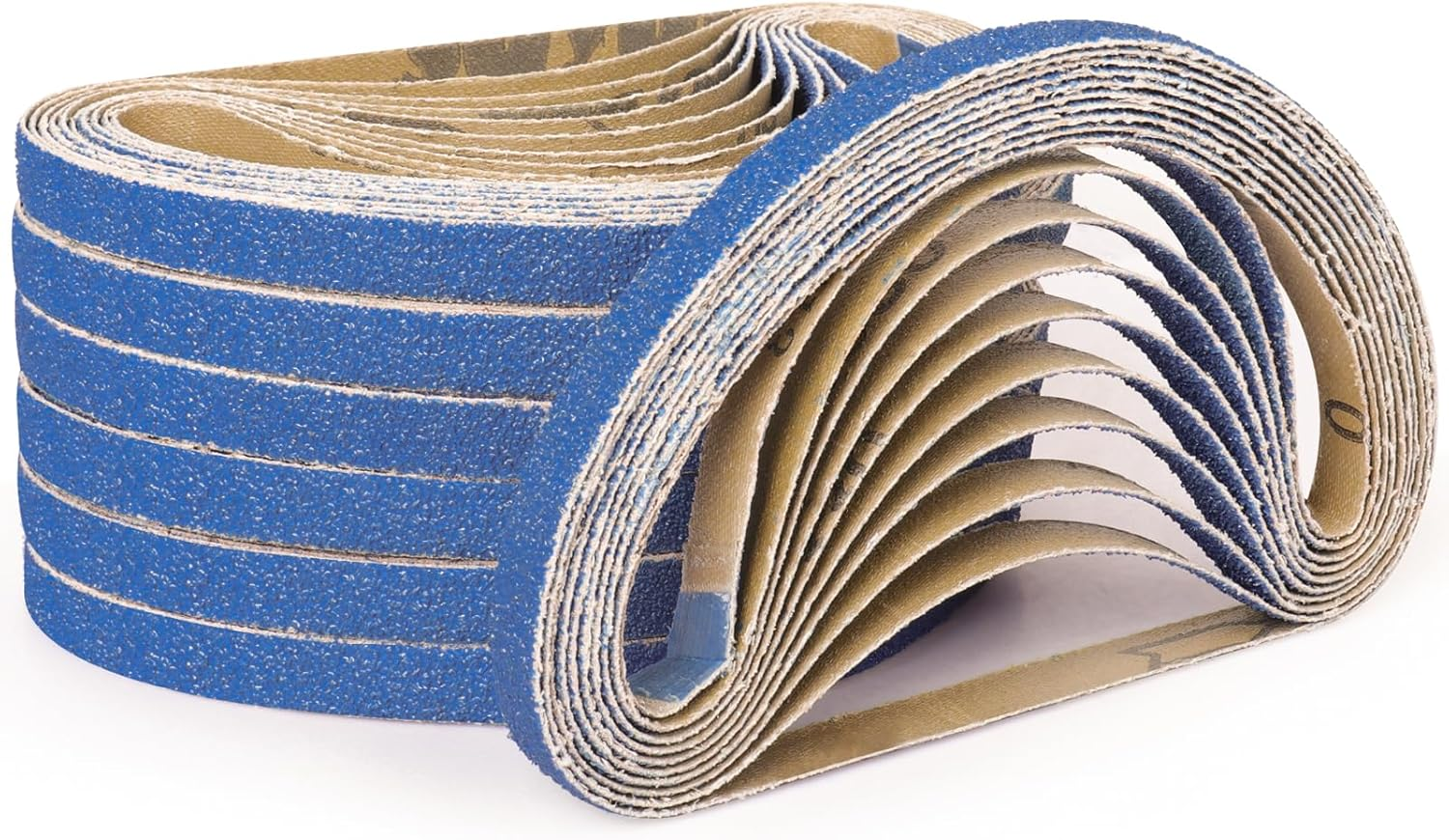 40-Piece 1/2 X 18 Inch 40 Grit Zirconia Sanding Belts, Heavy Duty Long-Lasting M