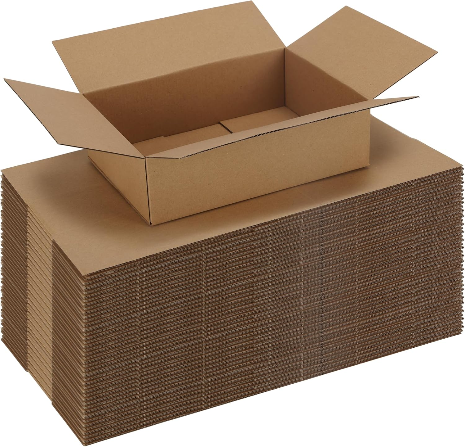 40 Packs 10X7X3 Shipping Boxes for Small Business, Corrugated Cardboard Boxes Bulk for Shipping Packing Mailing