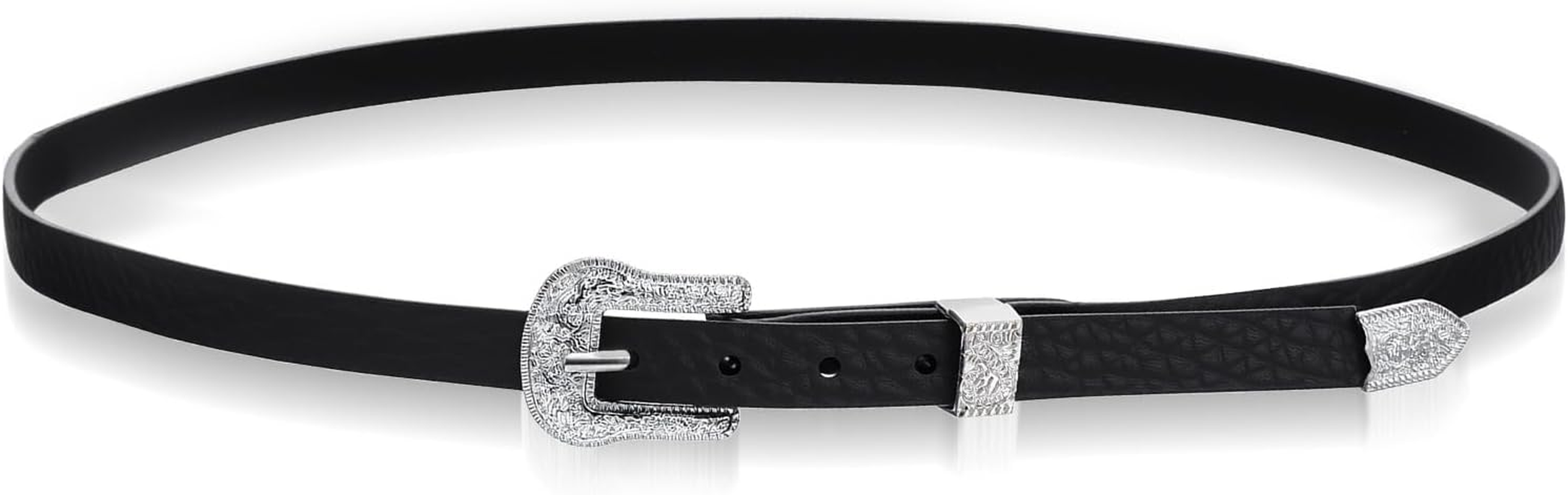 Black Cowboy Hats Band for Men and Women, Adjustable Western 
