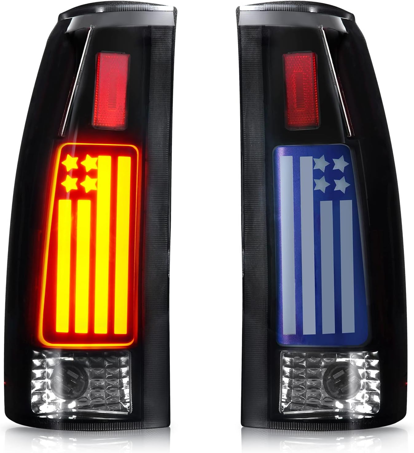LED Tail Lights for Silverado 94-98, for Chevy GMC C/K 1500 2500 3500 88-00, for Tahoe 95-99, for Yukon 92-00,For Cadillac Escalade 99-00, Rear Brake Lamp Taillight Assembly, Smoke Lens