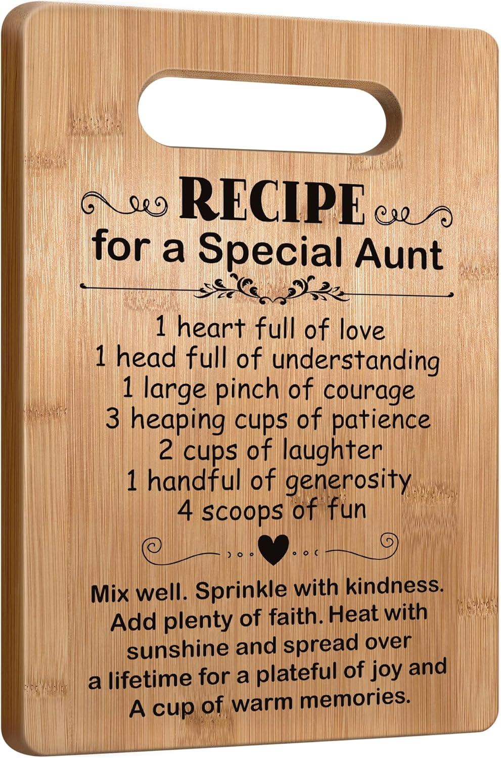 Popular Birthday Gifts for Aunt, Cutting Board Gift for Auntie, Cute Aunt Gifts from Niece Nephew, Mother's Day Gifts for Auntie