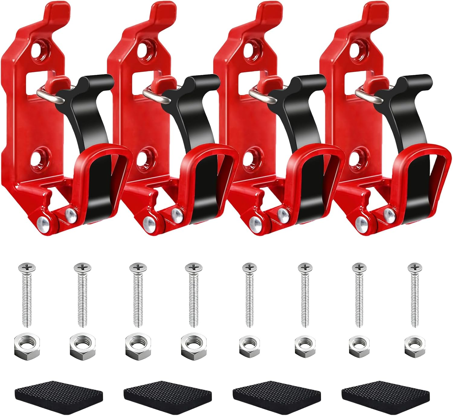 4-Pack Shovel Mounts for Roof Rack, Heavy Duty Shovel Holder for Truck