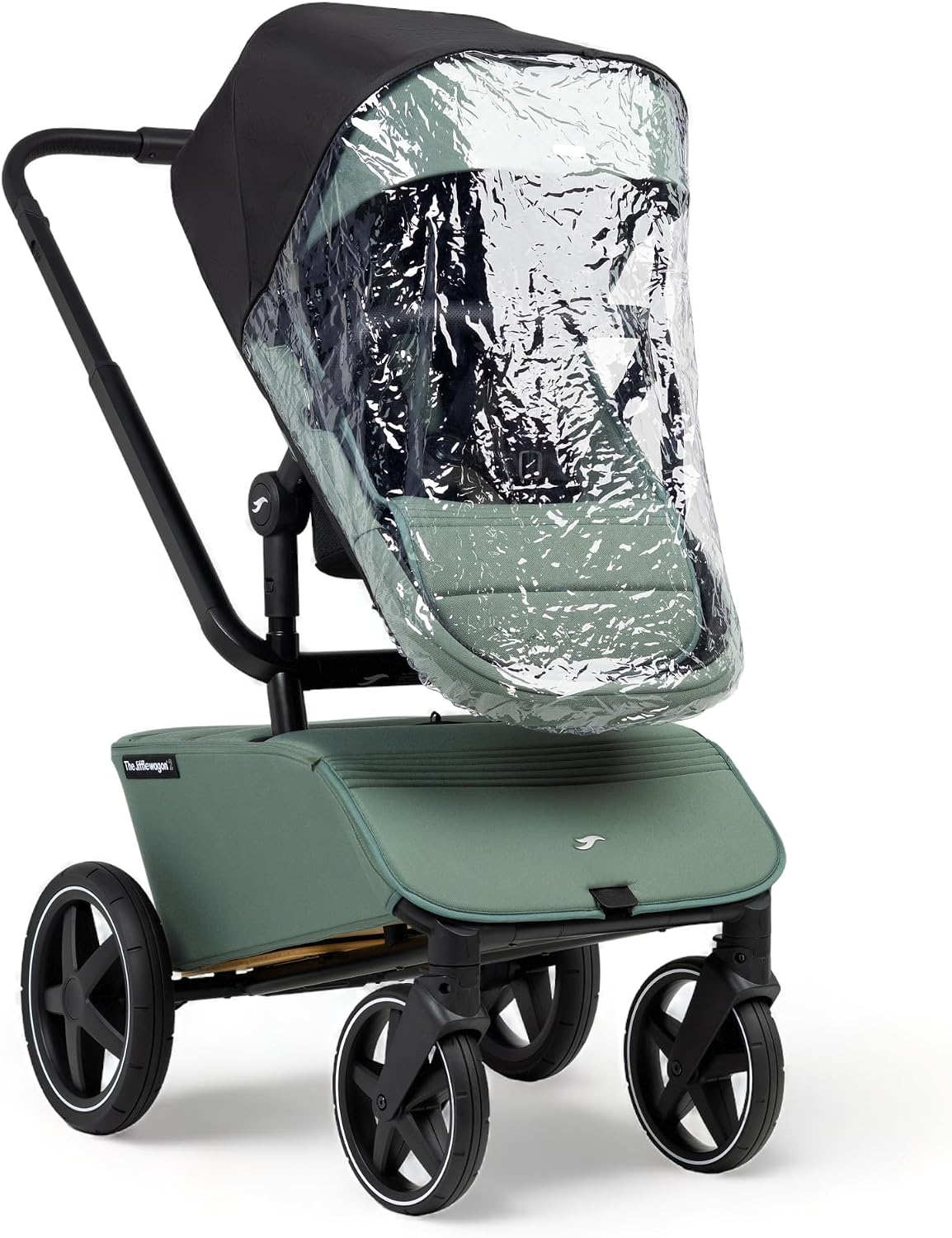 Wagon Rain Cover, Clear Pram and Stroller Cover with Side Zip