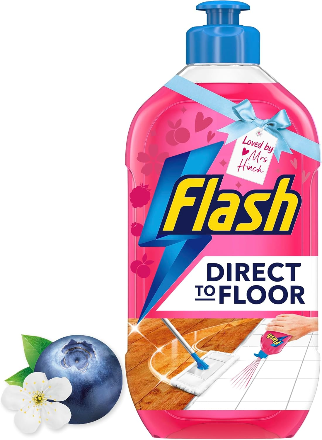 Flash Direct to Floor Cleaner Berry & Cherry Blossom 800ML