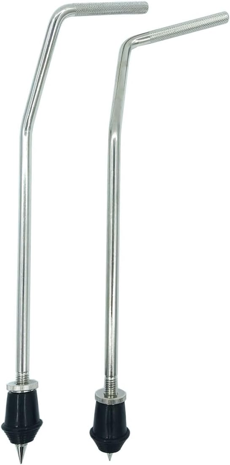 2Pcs Bass Drum Spurs Legs Bent Metal Floor Tom Legs Bass Kick Drum Legs for Tom Drum Set Replacement Parts Accessories