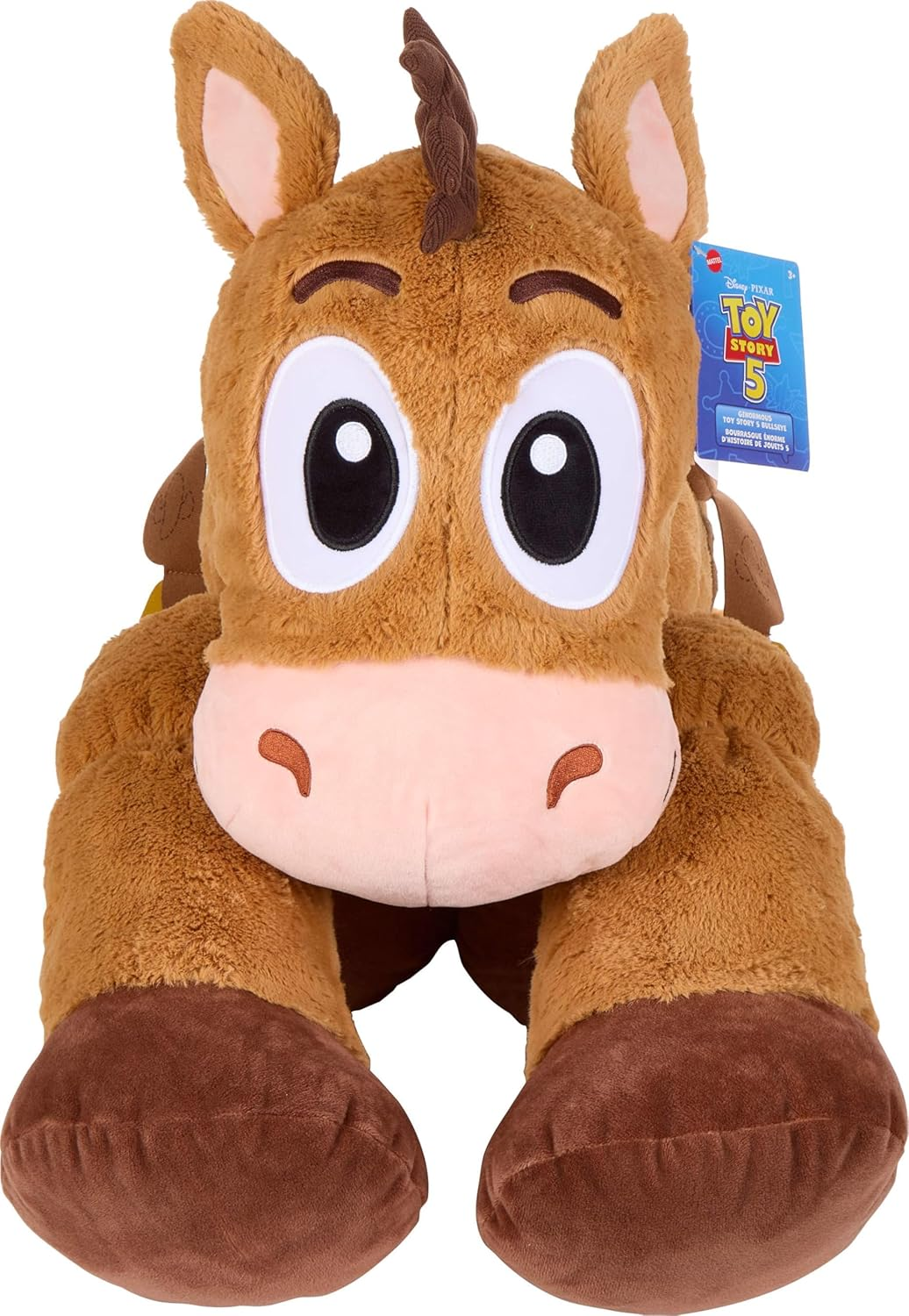  Disney and Pixar Toy Story 5 Bullseye 24-In Plush Toy | Oversized, Ginormous Plush Horse, Soft Touch, Oversized Stylized Stuffed Animal Doll