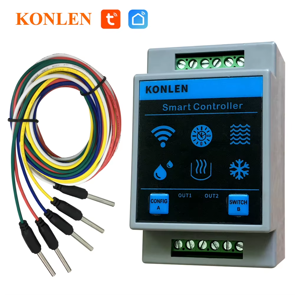 Tuya Water Level Sensor WIFI Smart Home Leakage Flood Alarm Controller Meter Pool Vape Tank Flow Detector Leak Protection