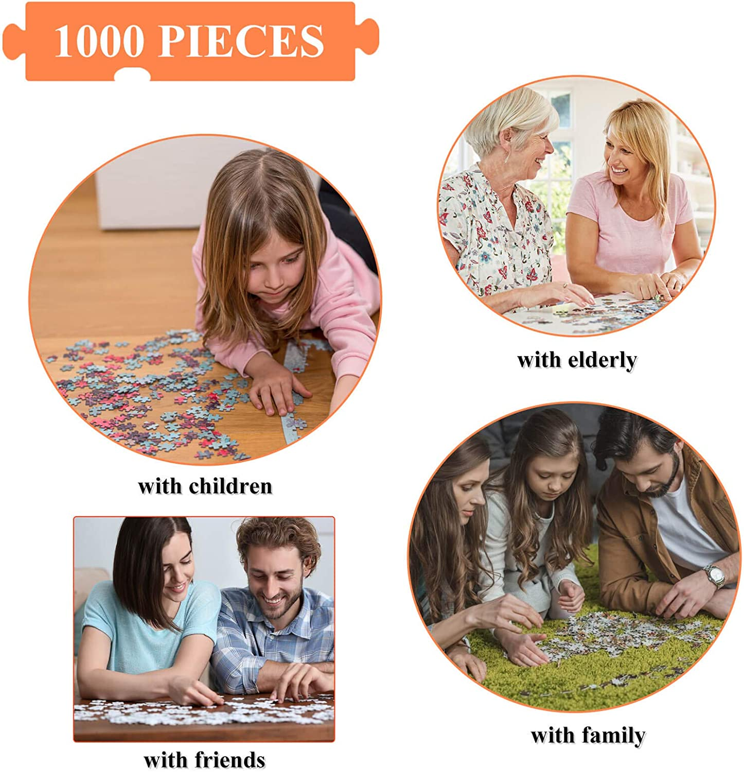 HUADADA Jigsaw Puzzles for Adults 1000 Pieces Jigsaw Puzzles for Adults Inter... - Picture 5 of 10