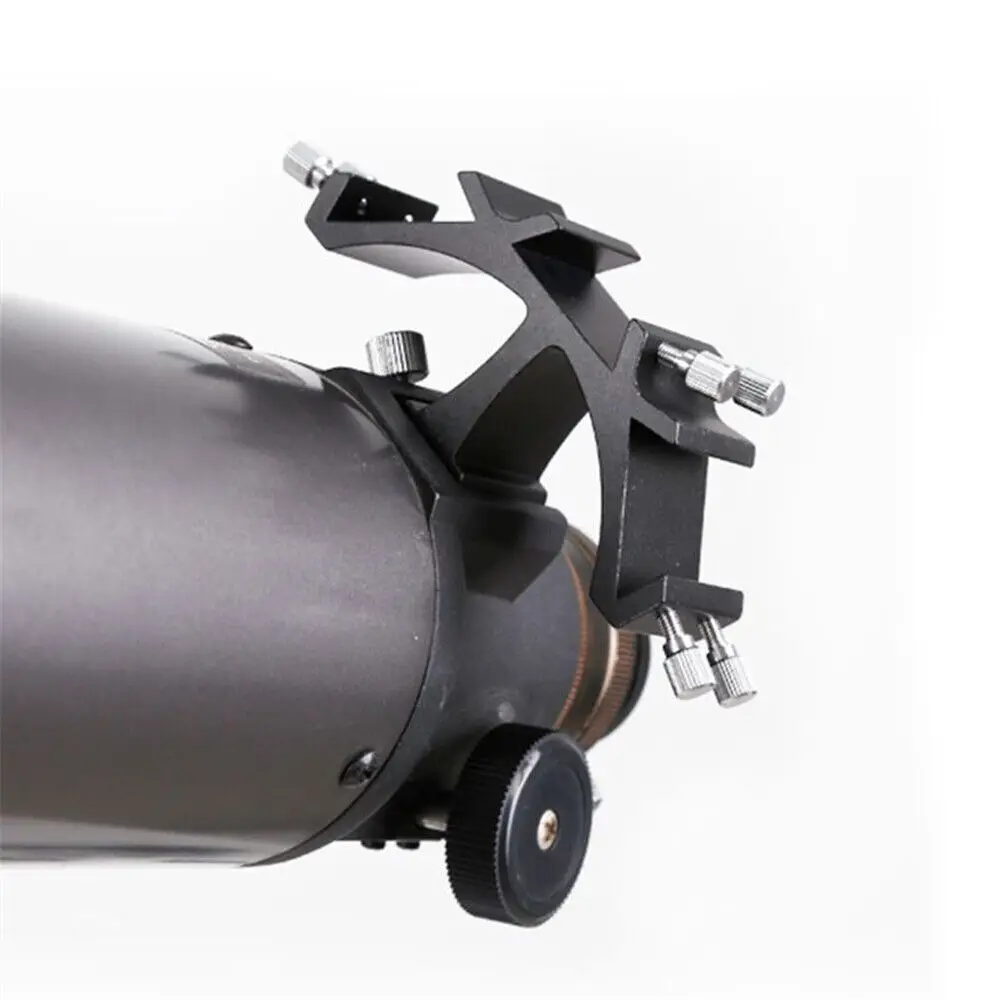 Tri-Finderscope Mount Bracket Guide Scope Base Compatible for Astronomical Telescope