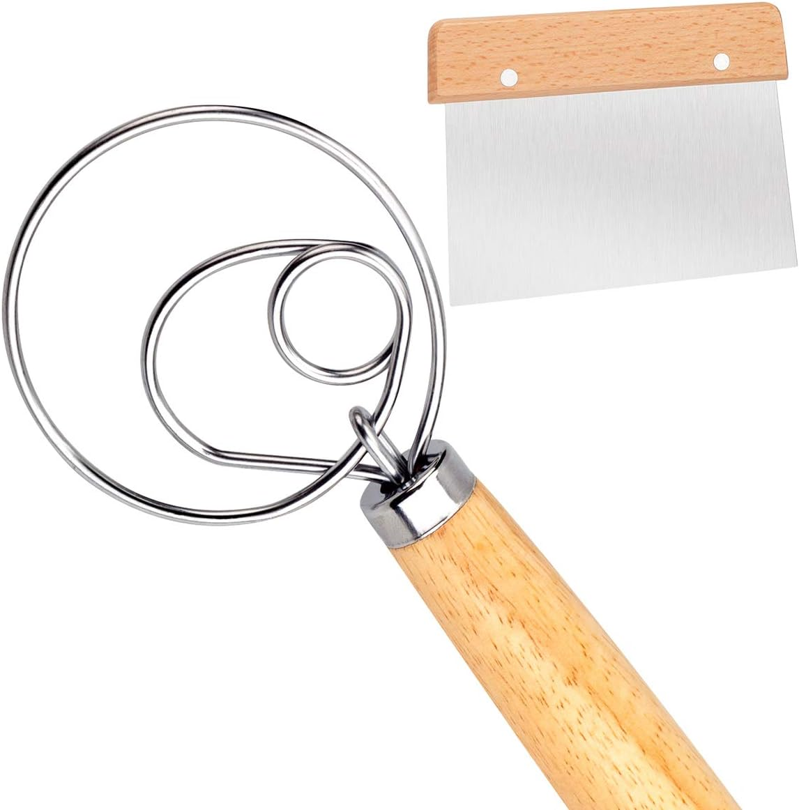 Tobepico Danish Dough Whisk Bread Mixer,2 Pack Premium Stainless Steel Dutch ... - Picture 9 of 13