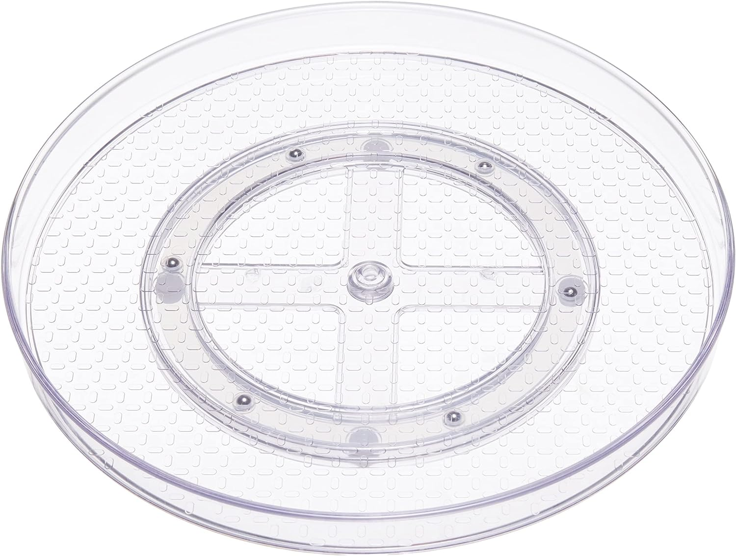 Clear Lazy Susan Turntable Organizer for Organization, 12-Inch, 2-Pack