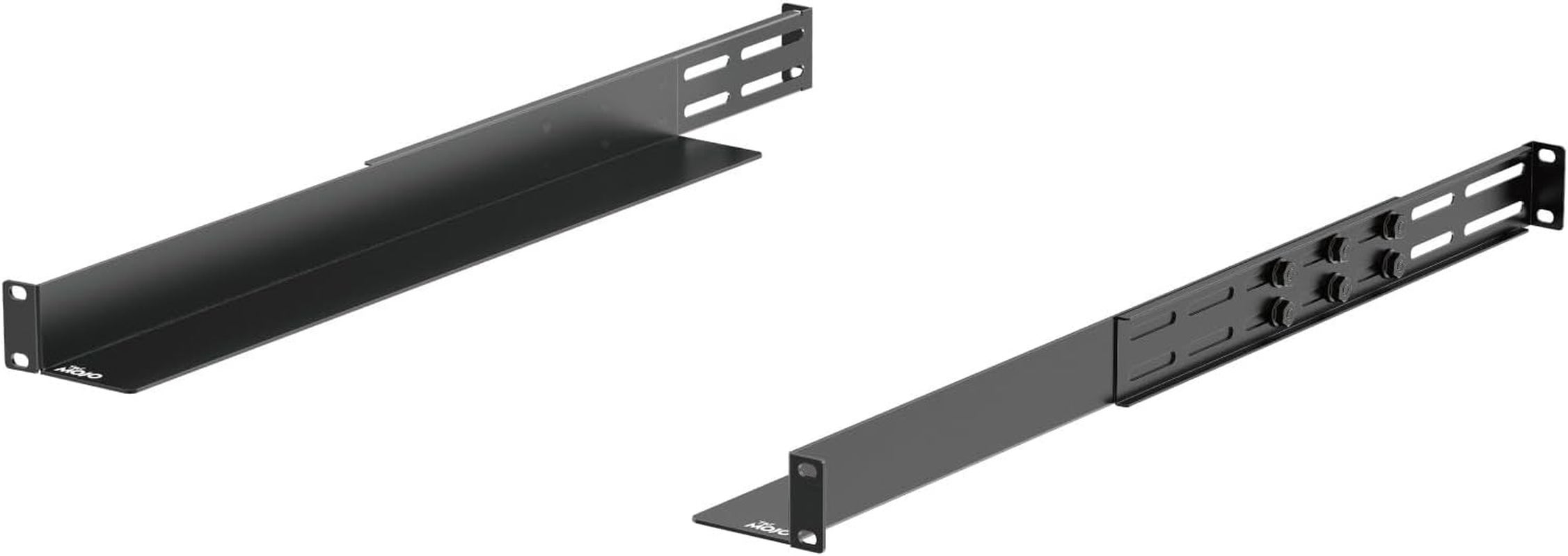 1U Universal Rack Mount Rails,4-Post Server Rack Shelf Rail with 20.9"-32" Adjustable Depth Fit for Non-Rack Mountable Server/Networking/Av/It Equipment