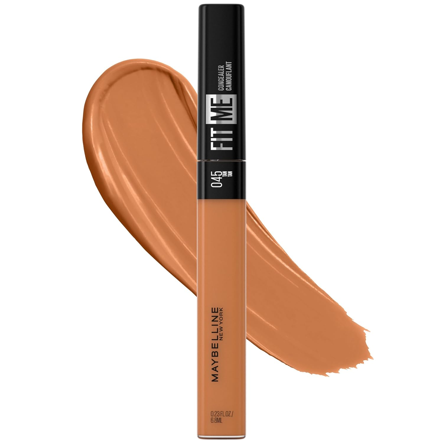 New York Fit Me Liquid Concealer Makeup, Natural Coverage, Lightweight, Conceals, Covers Oil-Free, Tan, 1 Count (Packaging May Vary)