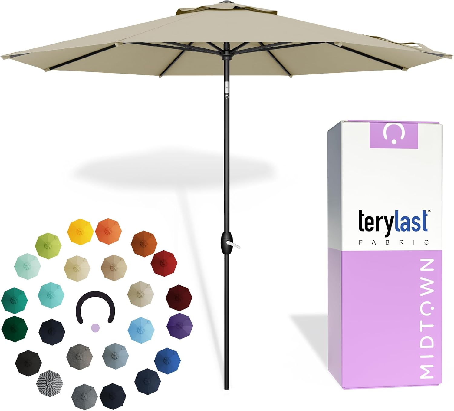 11 foot striped patio umbrella Treasure Garden 11' Collar Tilt Octagon Commercial Use Umbrella  The Patio  Galaxy