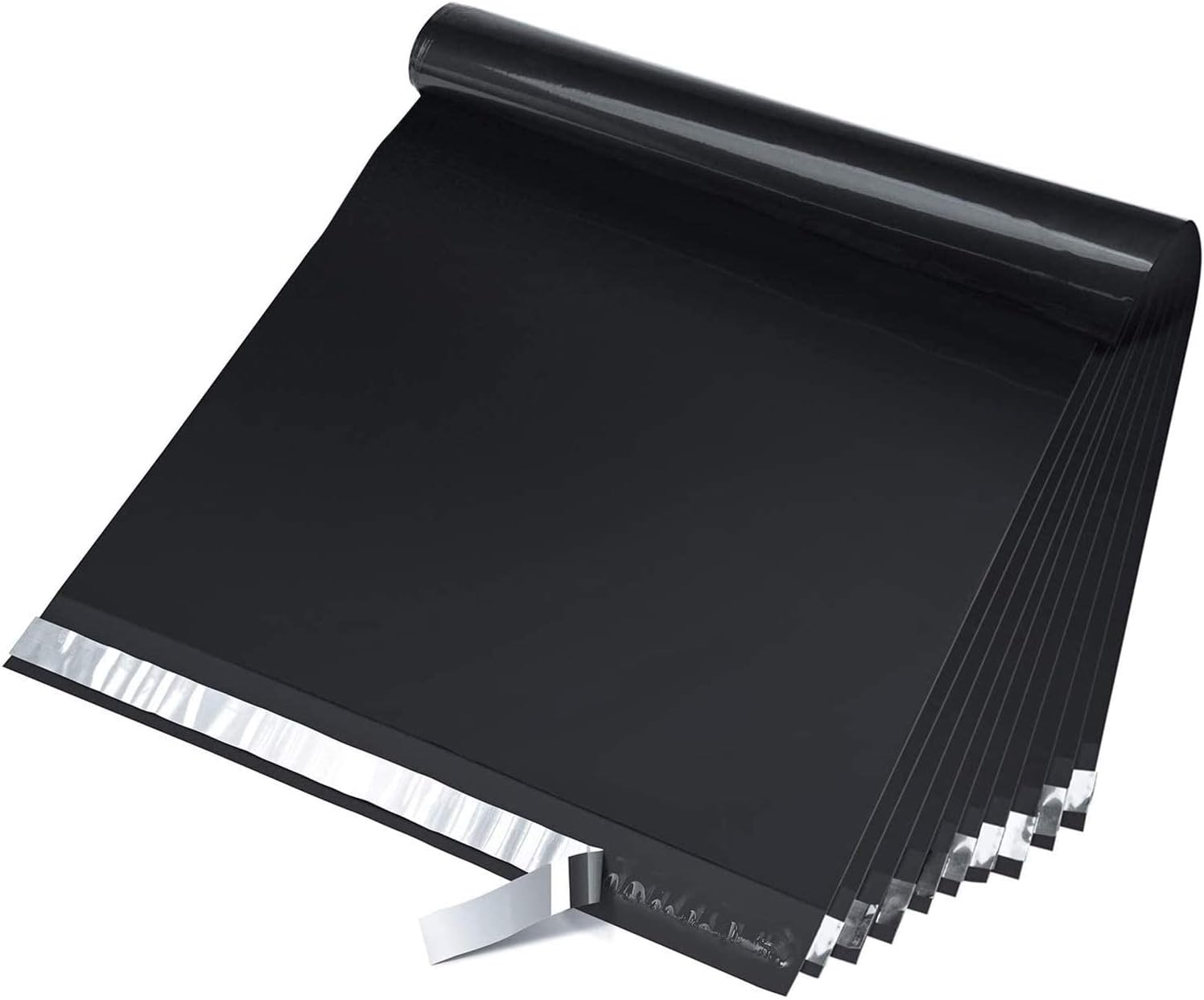 Large Poly Mailers 14.5X19'' 100Pc, Waterproof Shipping Bags for Clothing, Strong Adhesive Mailers Poly Bags for Small Business Suppliers, Durable Shipping Envelopes Mailing Bags Black