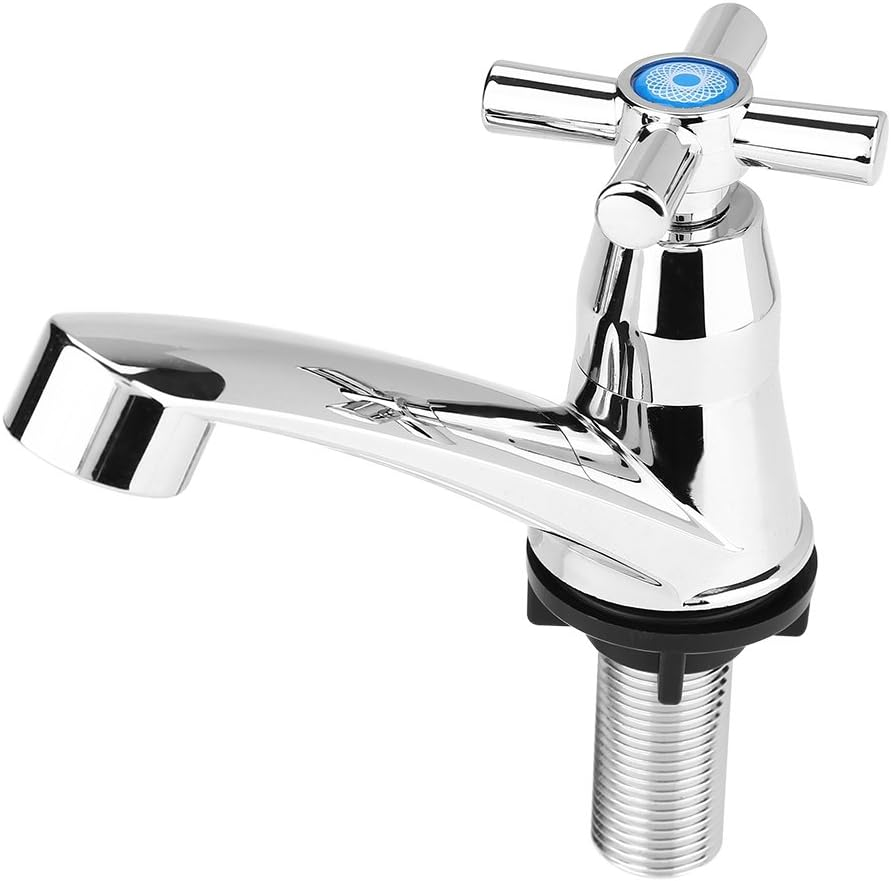 Kitchen Faucets, G1/2 20Mm Thread Connection ABS Plastic Single Cold Faucet Water Tap Bathroom Basin Kitchen Sink Accessories(01)