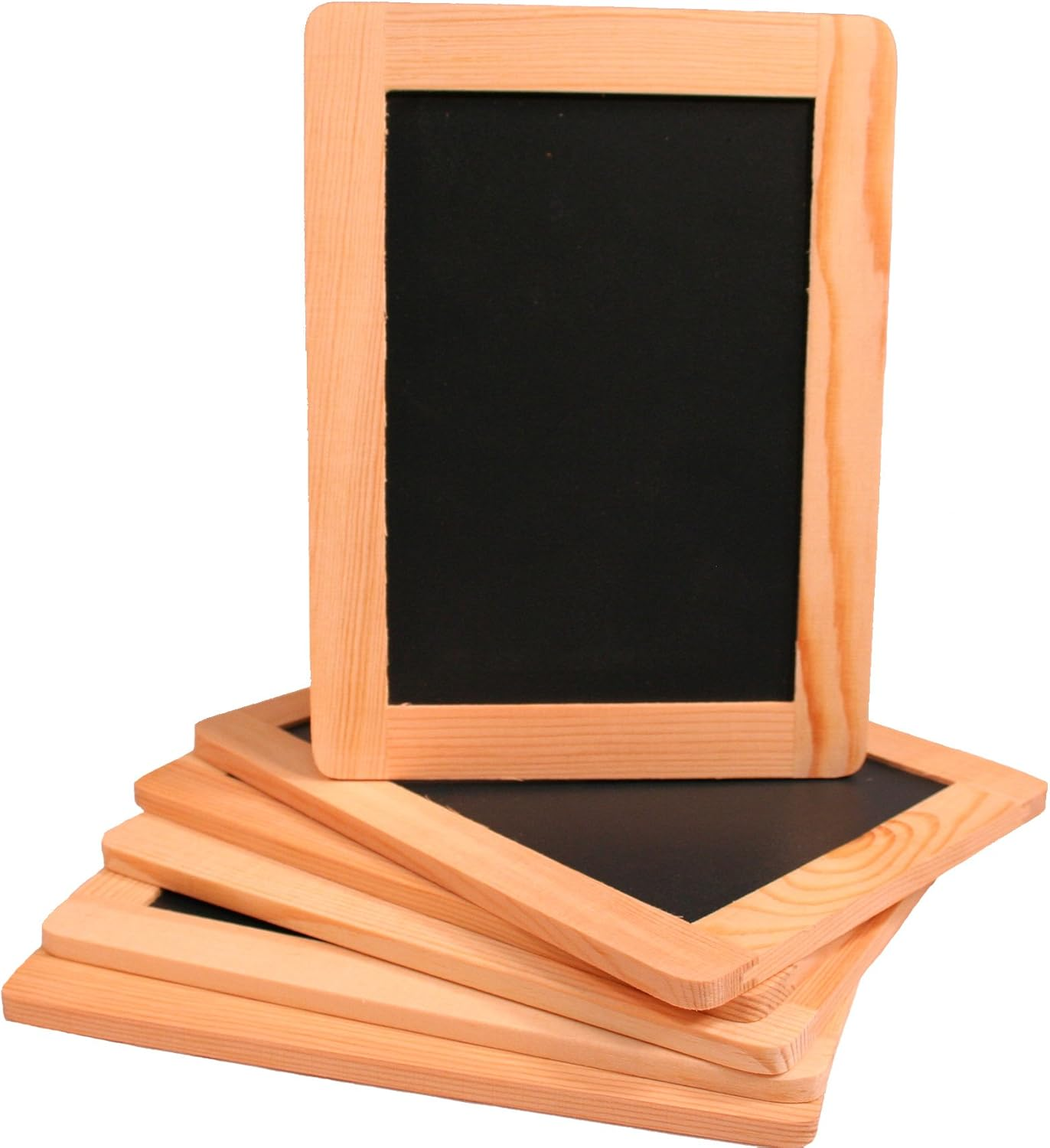 ® Synthetic Chalkboard with Unfinished Wood Frame, 4 X 6 Inch -Pack of 6 Chalkboards