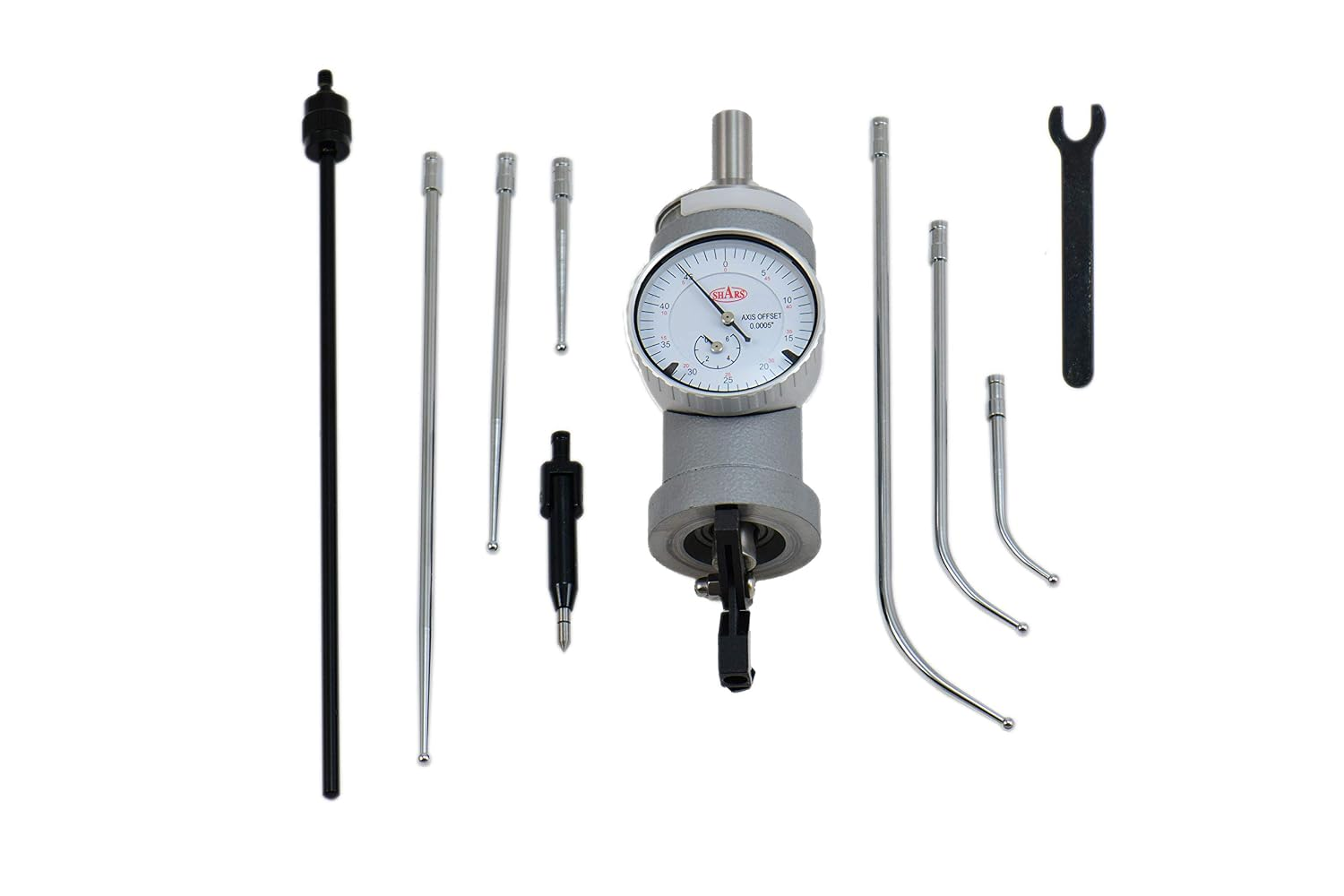 0.20" Axis Offset Co-Axial Center Indicator Set 303-3300A S)