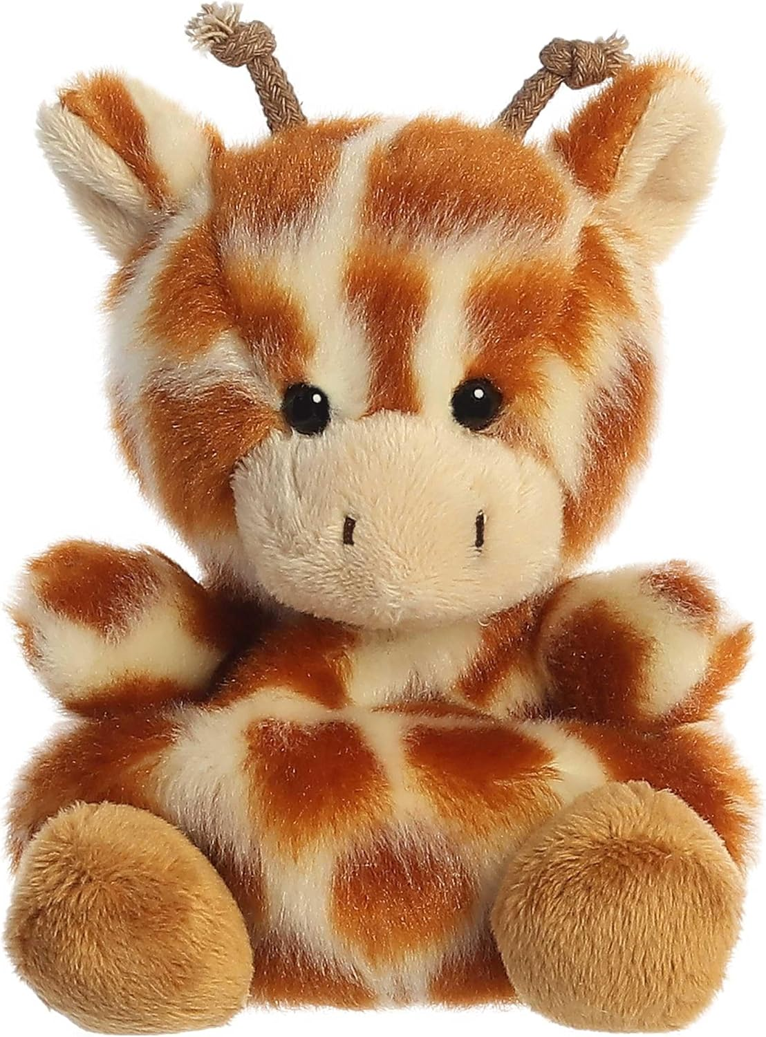 ® Adorable Palm Pals™ Safara Giraffe™ Stuffed Animal - Pocket-Sized Play - Collectable Fun - Brown 5 Inches