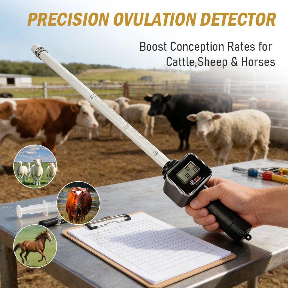 Precision Ovulation Detector for Cattle, Sheep & Horses Boost Conception Rates and Improve Breeding Efficiency Fertility Tester