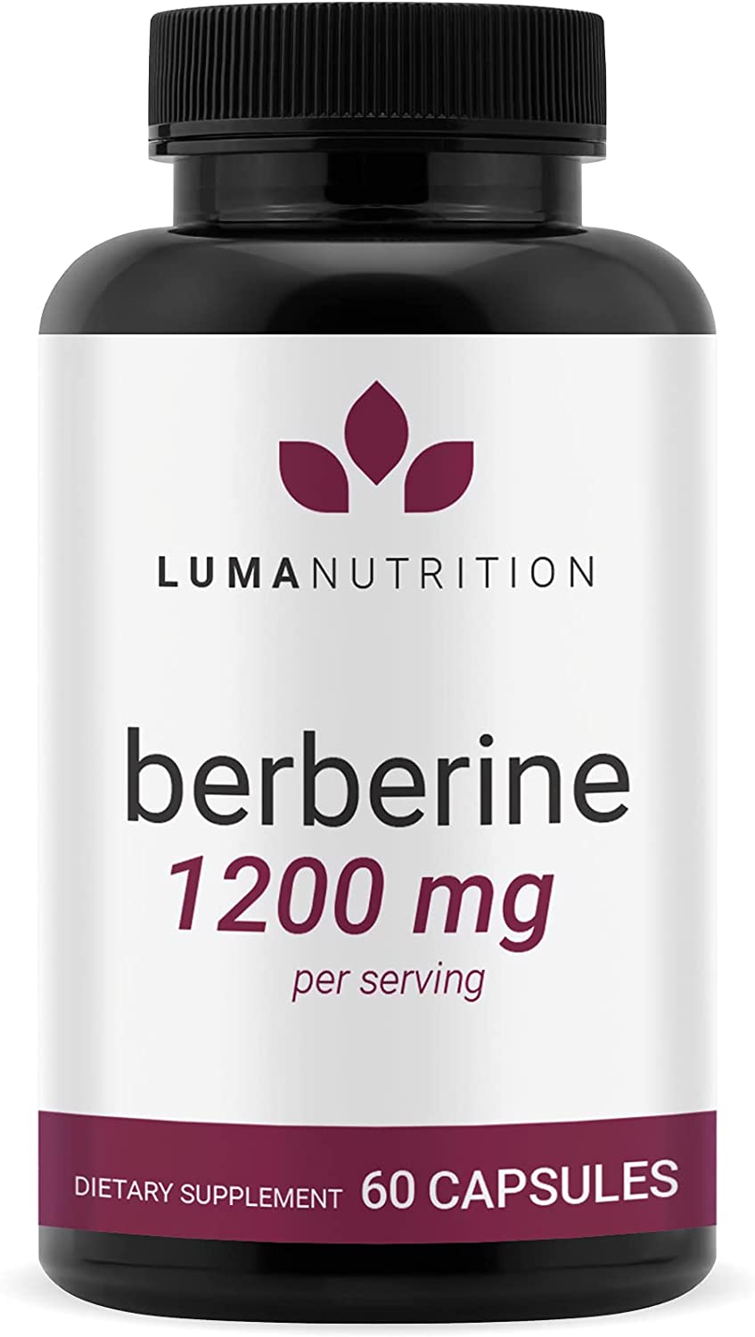 Berberine Supplement - 1200mg Per Serving - Berberine HCI - 60 Capsules