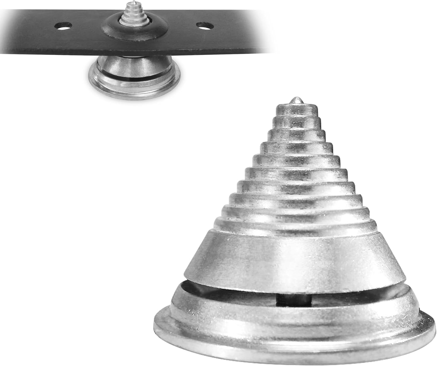 Lawn Mower Blade Balancer for Balances Blades after Sharpening, Metal Material Design Lawnmower Accessories, Compatible with Most Lawnmower Blades (1Pk)