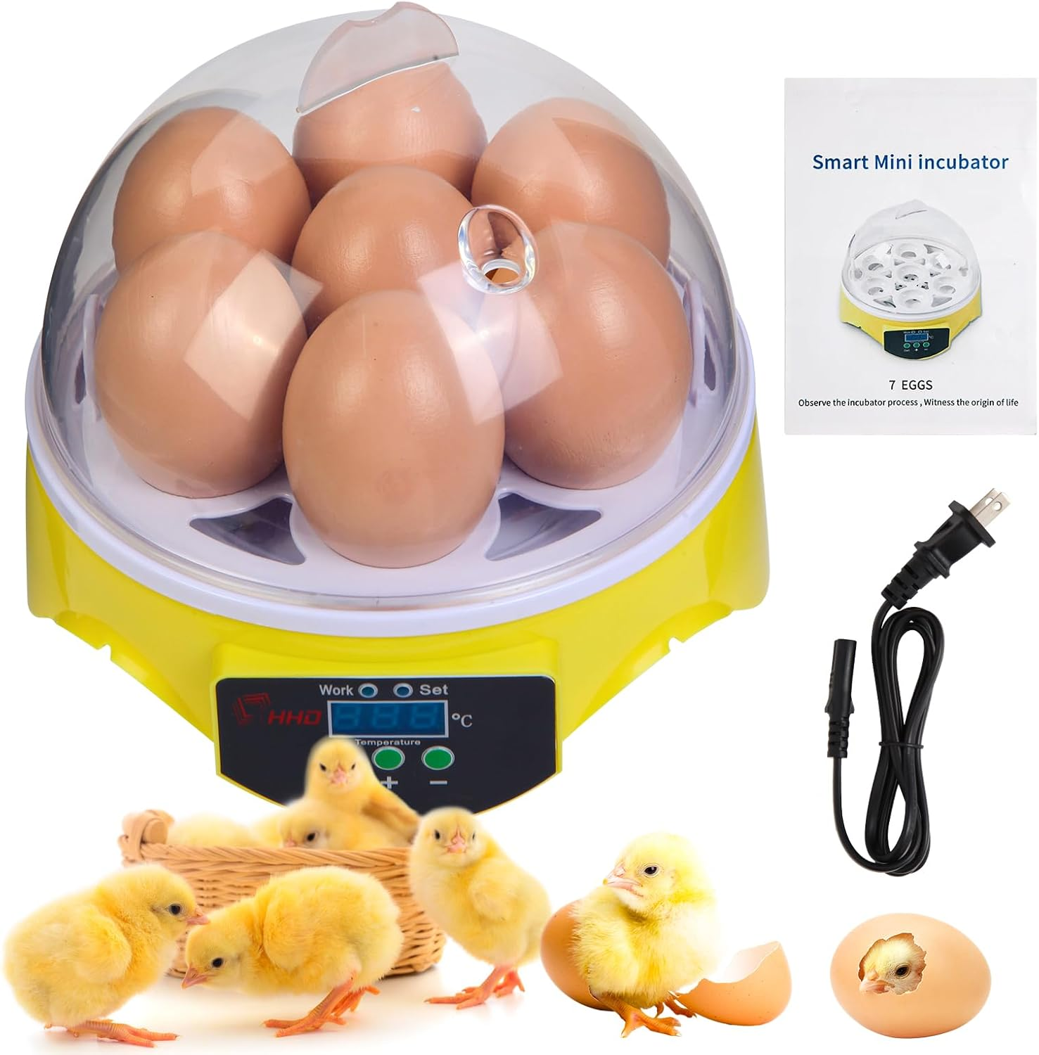 Mini Incubadora De Huevos Automatica Maquina Para Incubar Egg Pollo Gallina Pato