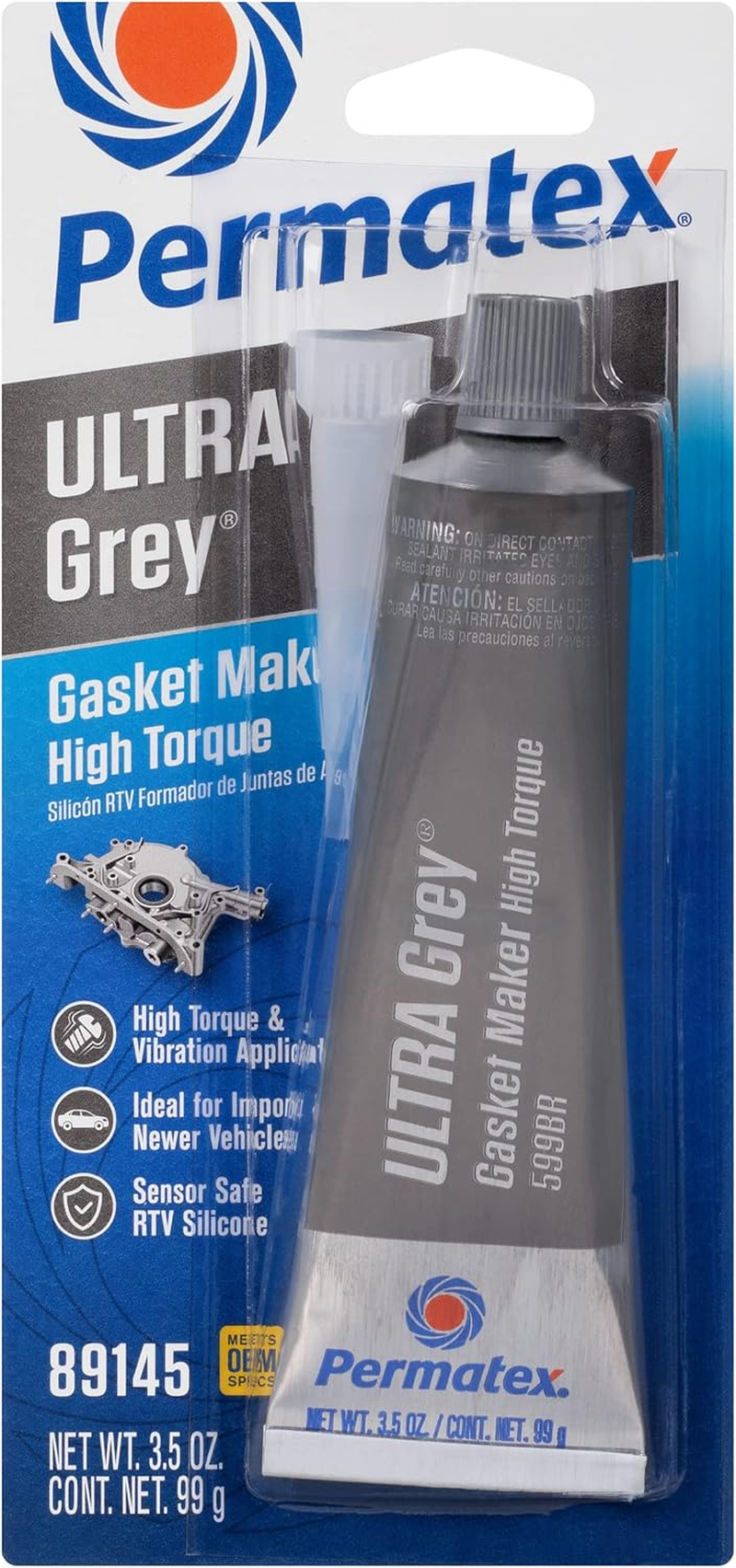 Permatex Ultra Grey RTV Silicone Gasket Maker, 368 g - Picture 12 of 15